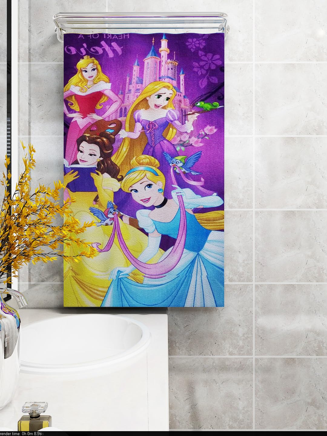 Athom TrendzDisney Group 350 GSM 100% Cotton Kids Bath Towel 60x120 cm