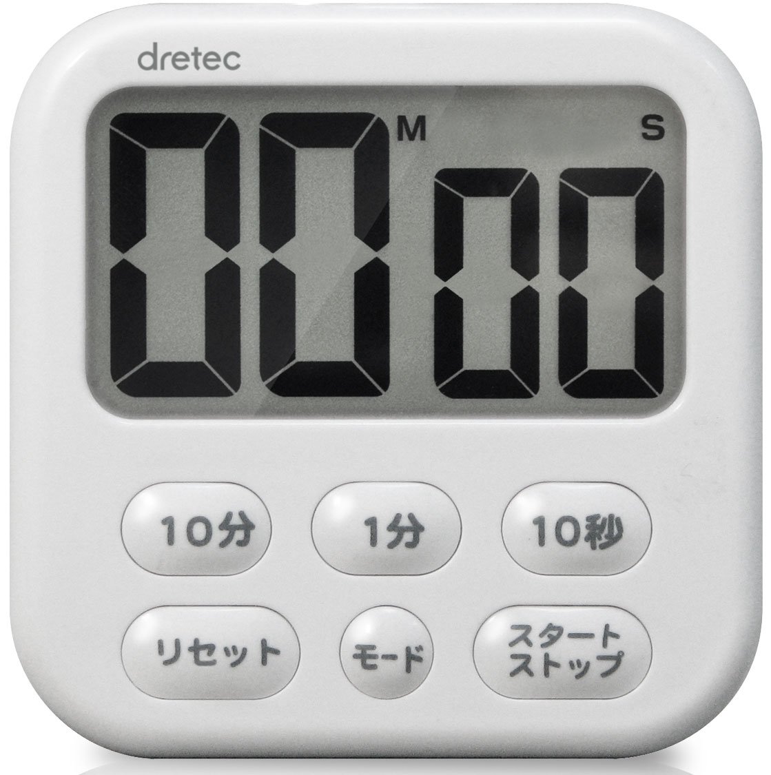 Doritekku large screen kitchen timer soap 6 three white by DRETEC ( Doritekku )