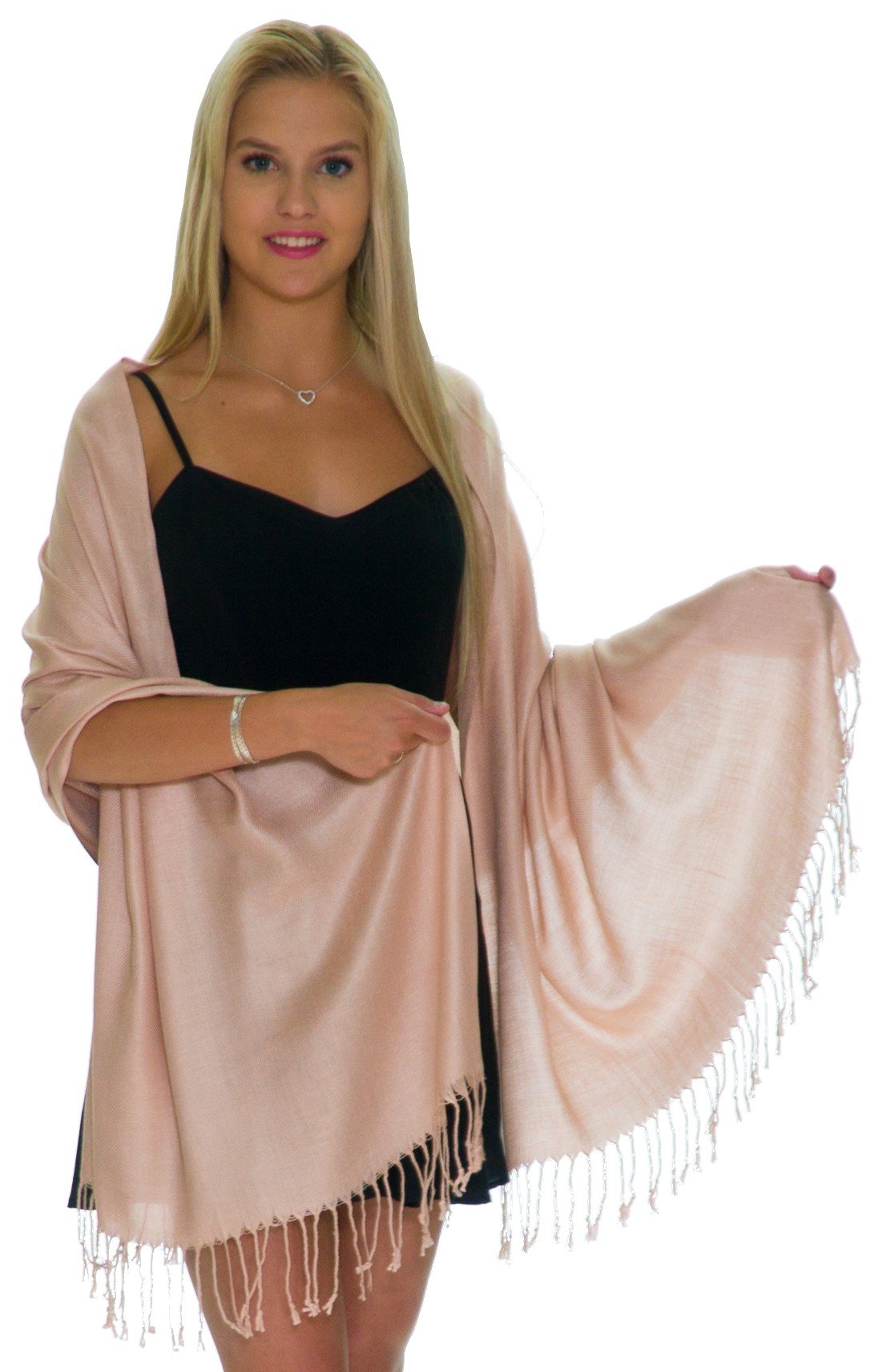 ShineGlitzPashmina Shawls and Wraps for Evening Dresses, Large Soft Pashminas Wedding Shawl