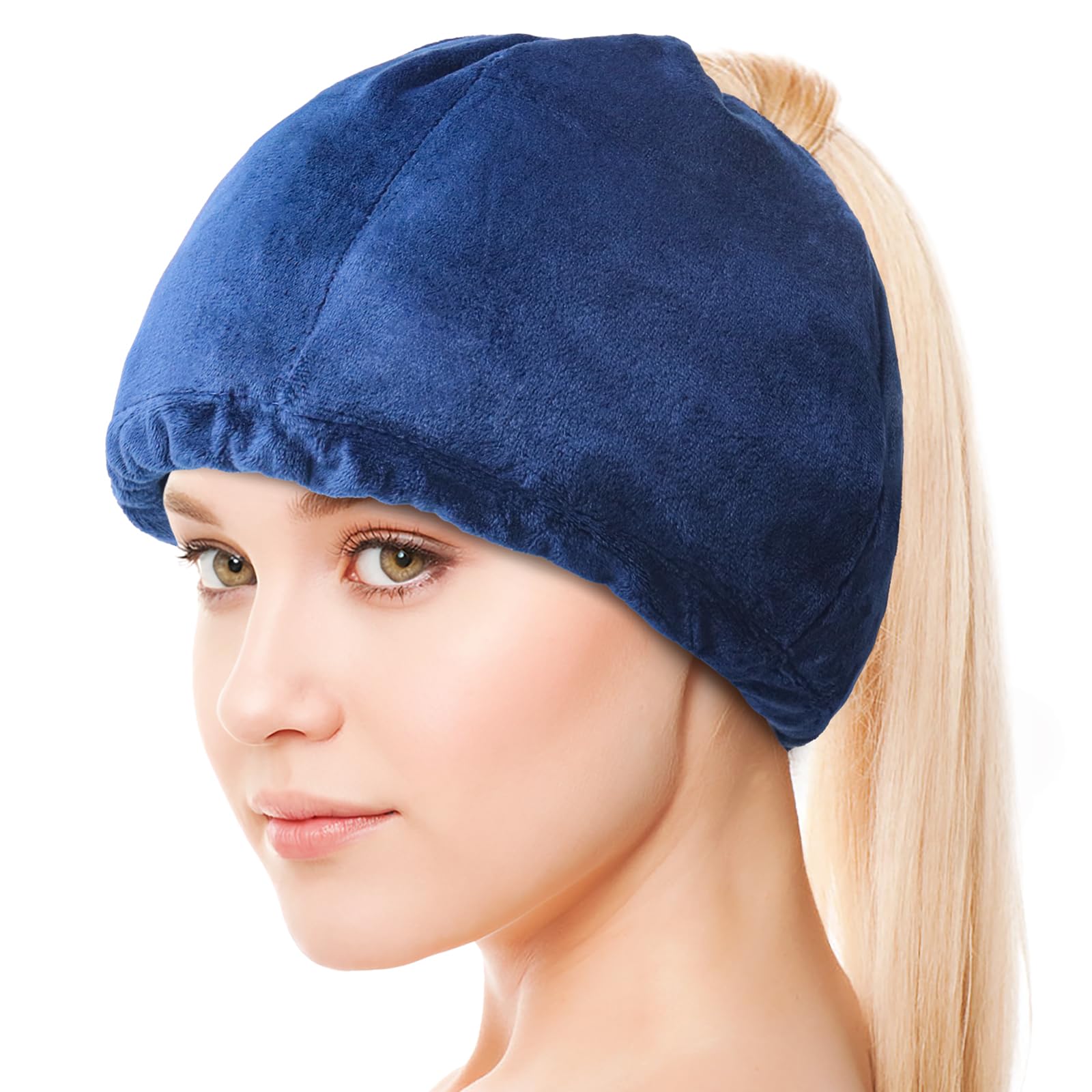 Hilph Ice Cap for Chemotherapy, Headache Relief Cap Cold Therapy Chemo Ice Cap for Migraine, Gel Ice Cap Cold Caps for Chemotherapy to Prevent Hair Loss, Tension Headache, Stress Relief