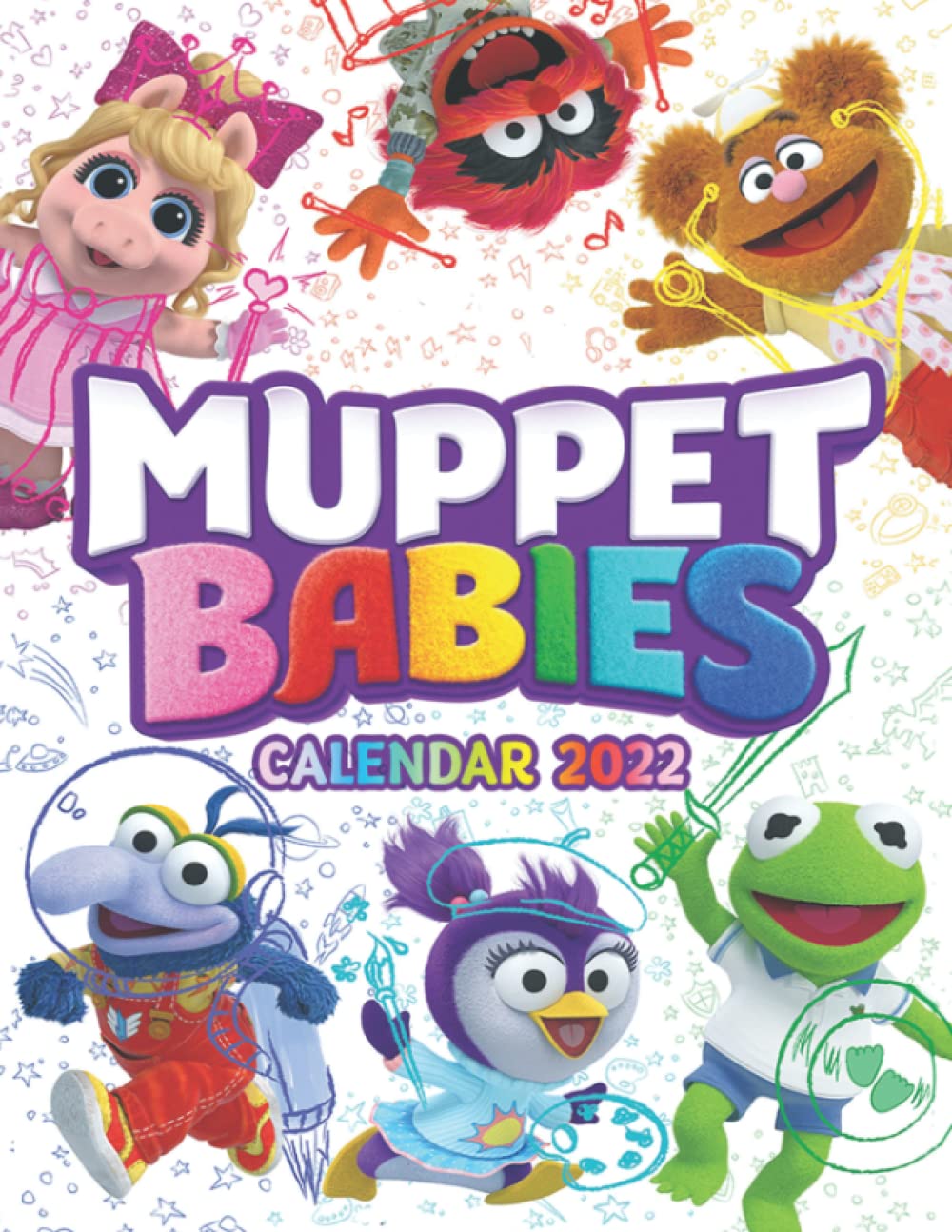 Muppẹt Babịes 2022 Calendar: Cartoon 2022 OFFICIAL calendar, 2022-2023 18 months - monthly planner.Gifts boys girls kids and all Fans for halloween ... Kalendar calendario calendrier 16 monthly.13