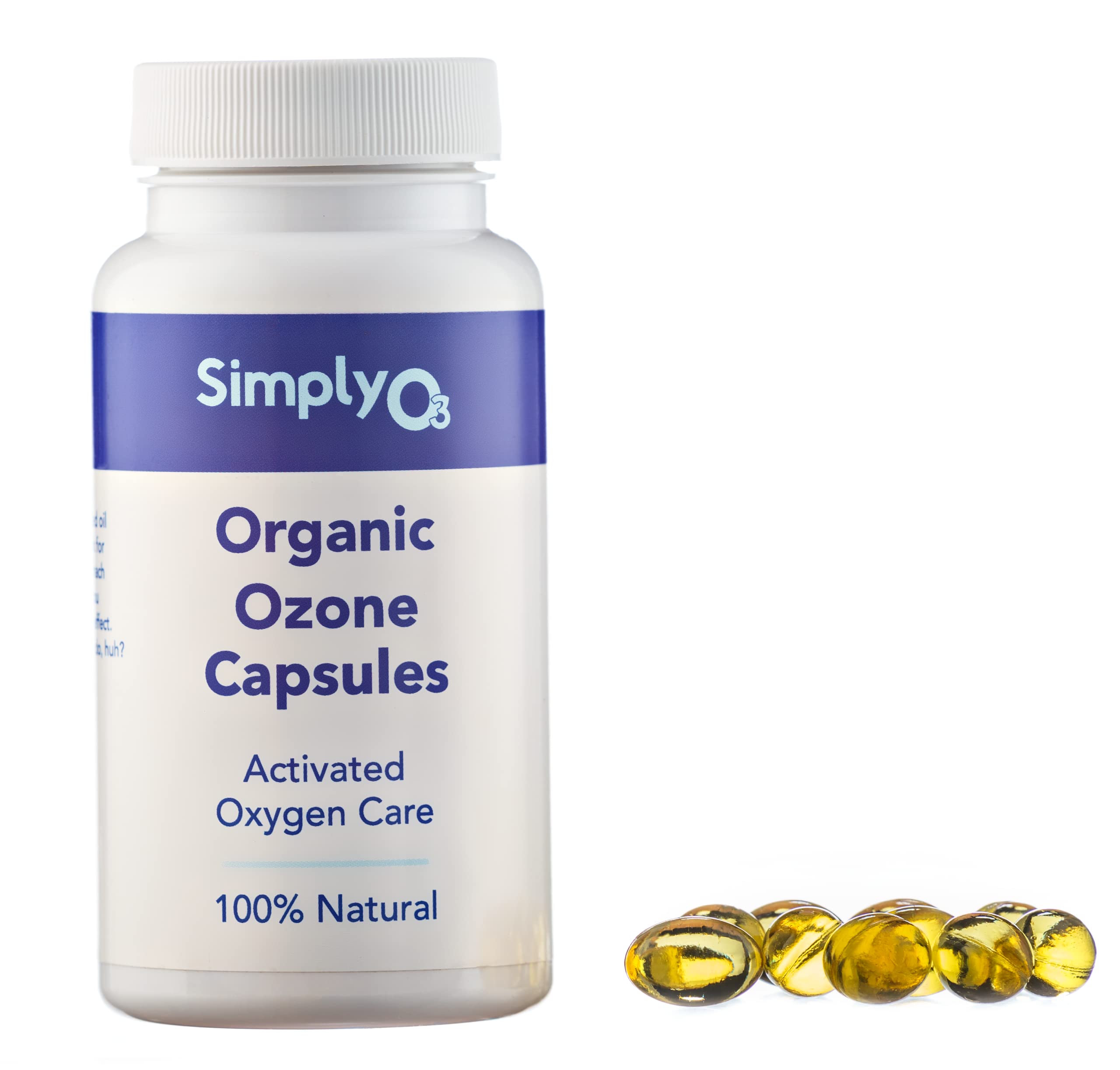 Simply O3 Pure Organic Ozonated Olive Oil Capsules 120 Count 2 Month Supply