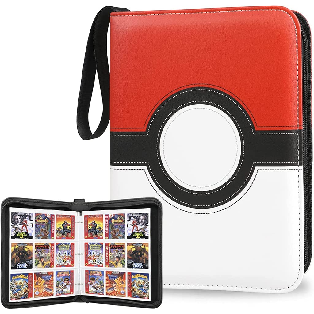 PATPAT Poke-Mon Binder, Big Size Cards Collector Album For 720 Cards Cartoon Prints Zipper Bag Trading Card Binder /Collection Bag Game Cards Case Gift For Kids Boys Girls