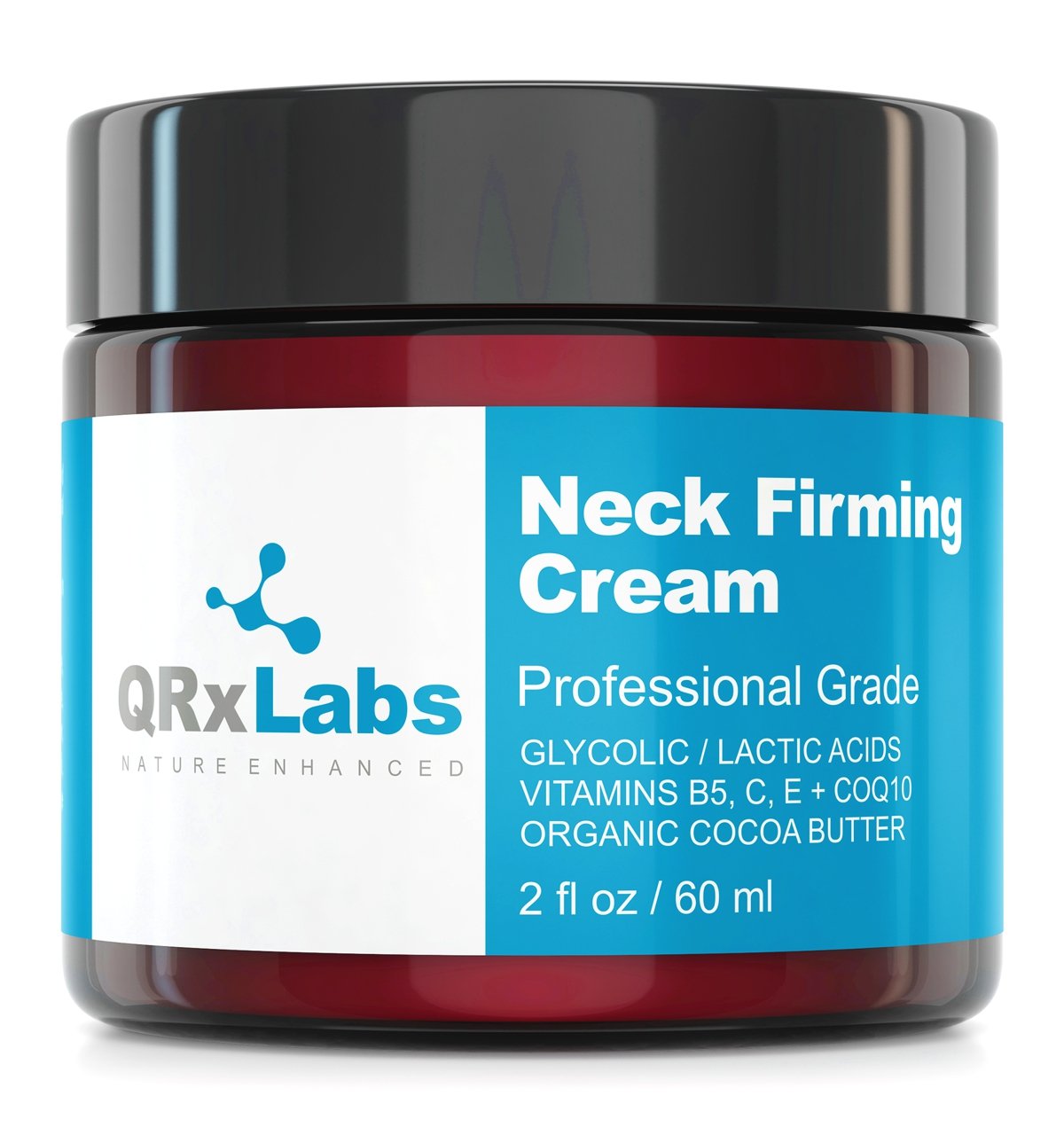 Neck Firming Cream - Tightening & Lifting Moisturizer for Loose, Wrinkled or Sagging Skin on Neck, Decollete & Chest - Best to Prevent Turkey / Crepe Neck - 2 fl oz