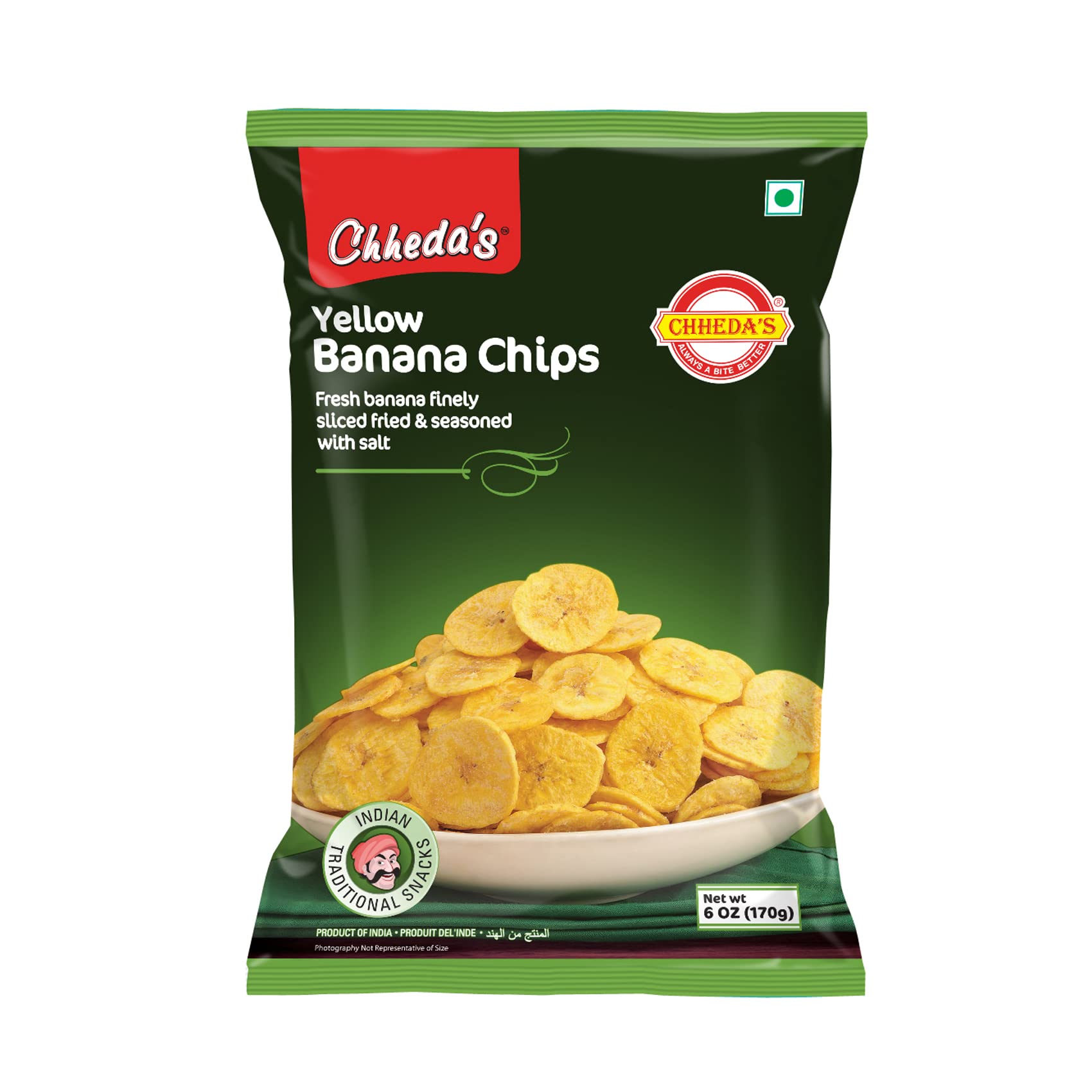 Chheda'S Banana Chips, Yellow, 170 Gm