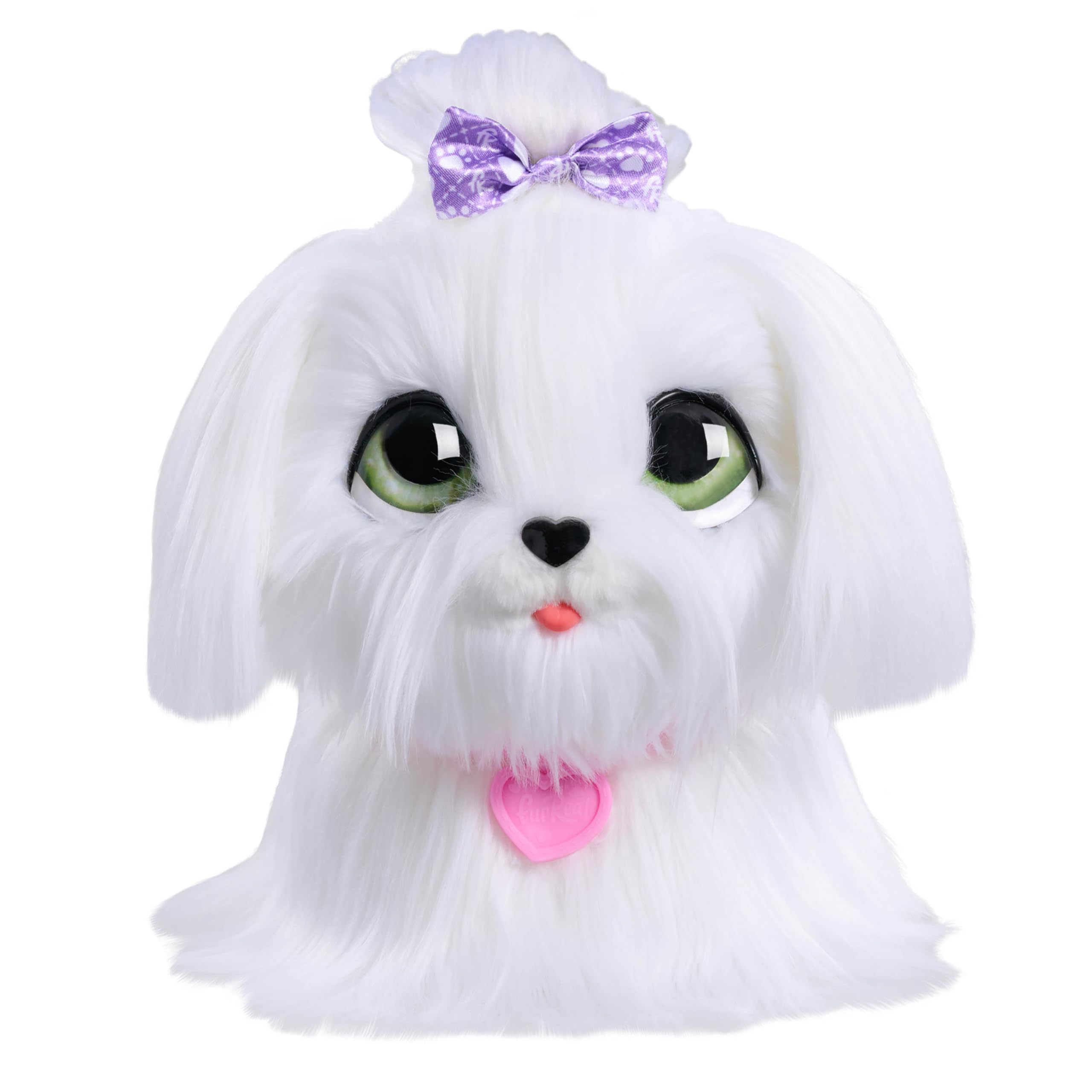 Just Play furReal GoGo Walkin’ Pup Maltese Interactive Toy, 9-inch Realistic Plush Dog, Kids Toys for Ages 4 Up