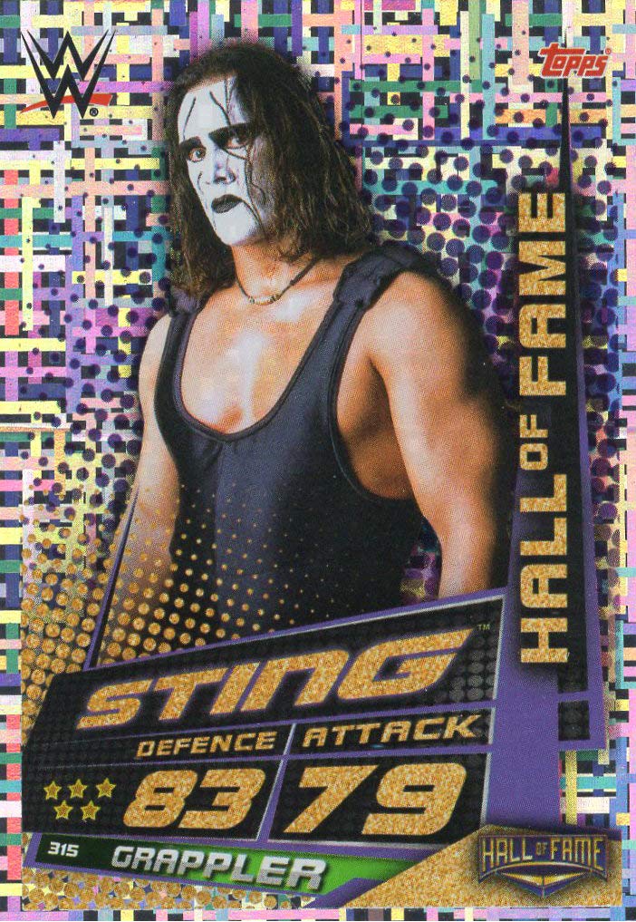 SLAM ATTAX UNIVERSESTING WWE HALL OF FAME TRADING CARD - WRESTLING