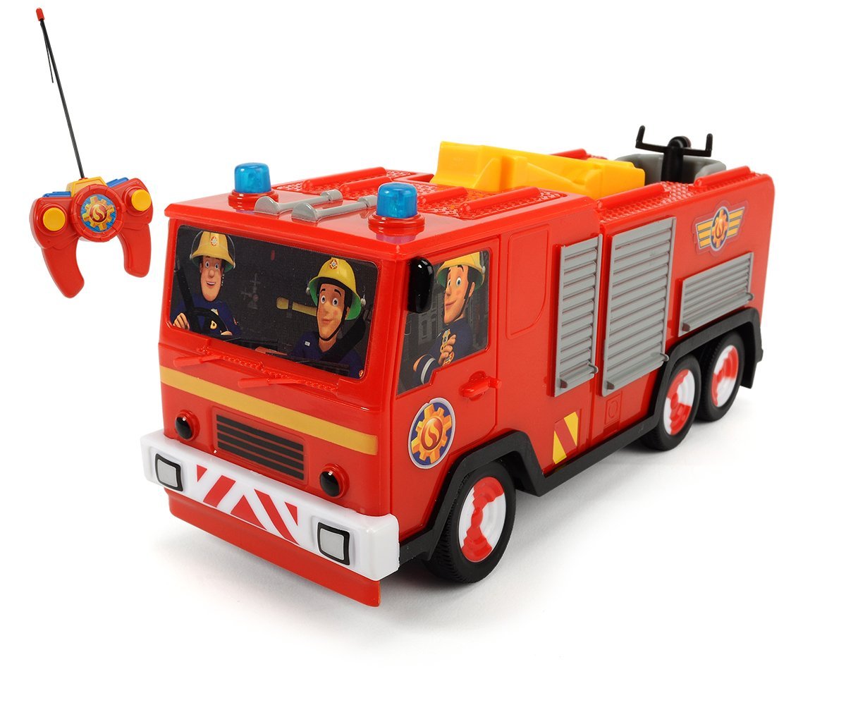 Dickie Toys Fireman Sam Rc Turbo Jupiter, Red