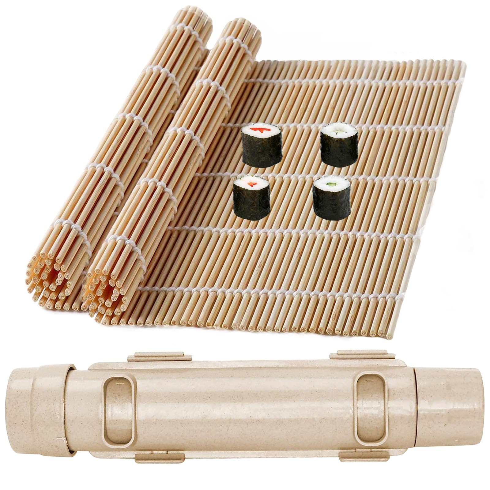 Sushi Roller, Sushi Bazooka, Sushi Maker, Sushi Making Kit, Bamboo Sushi Rolling Mat For Beginners