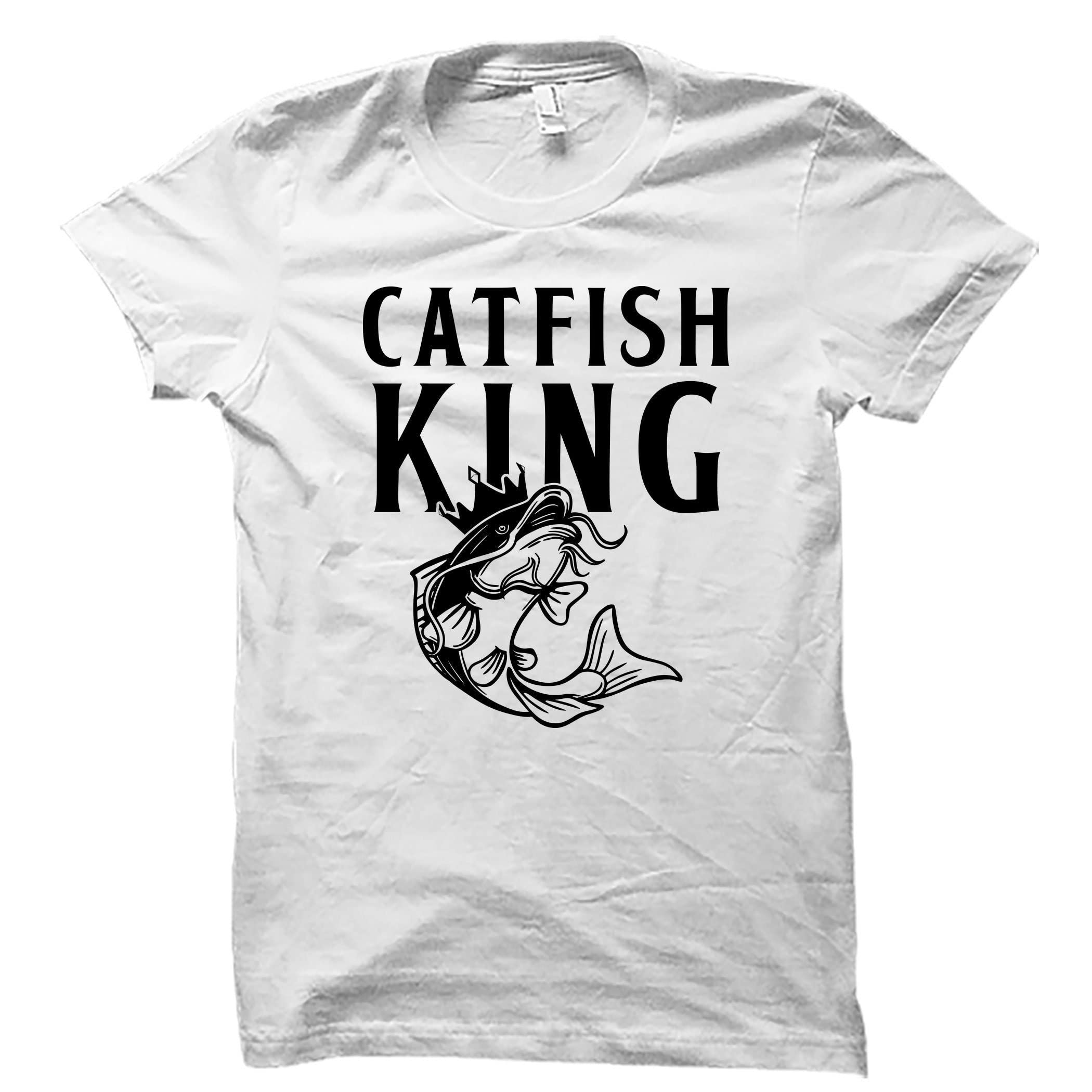 Shirt Catfish Shirts Catfish Gift Fishing Shirts Fish Shirts Fisherman Gift Catfish Fisherman Shirts Catfish T-shirt Fishing Gift Tshirt -Size L