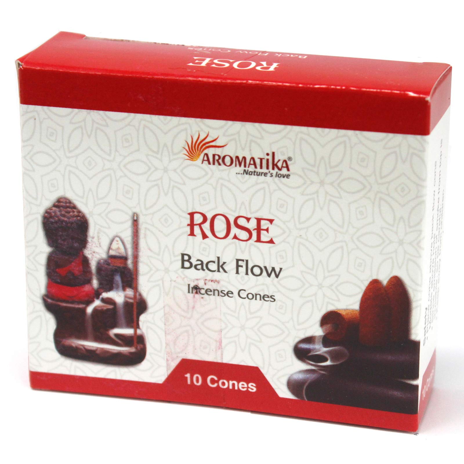 Ancient WisdomAromatica Backflow Incense Cones - Rose