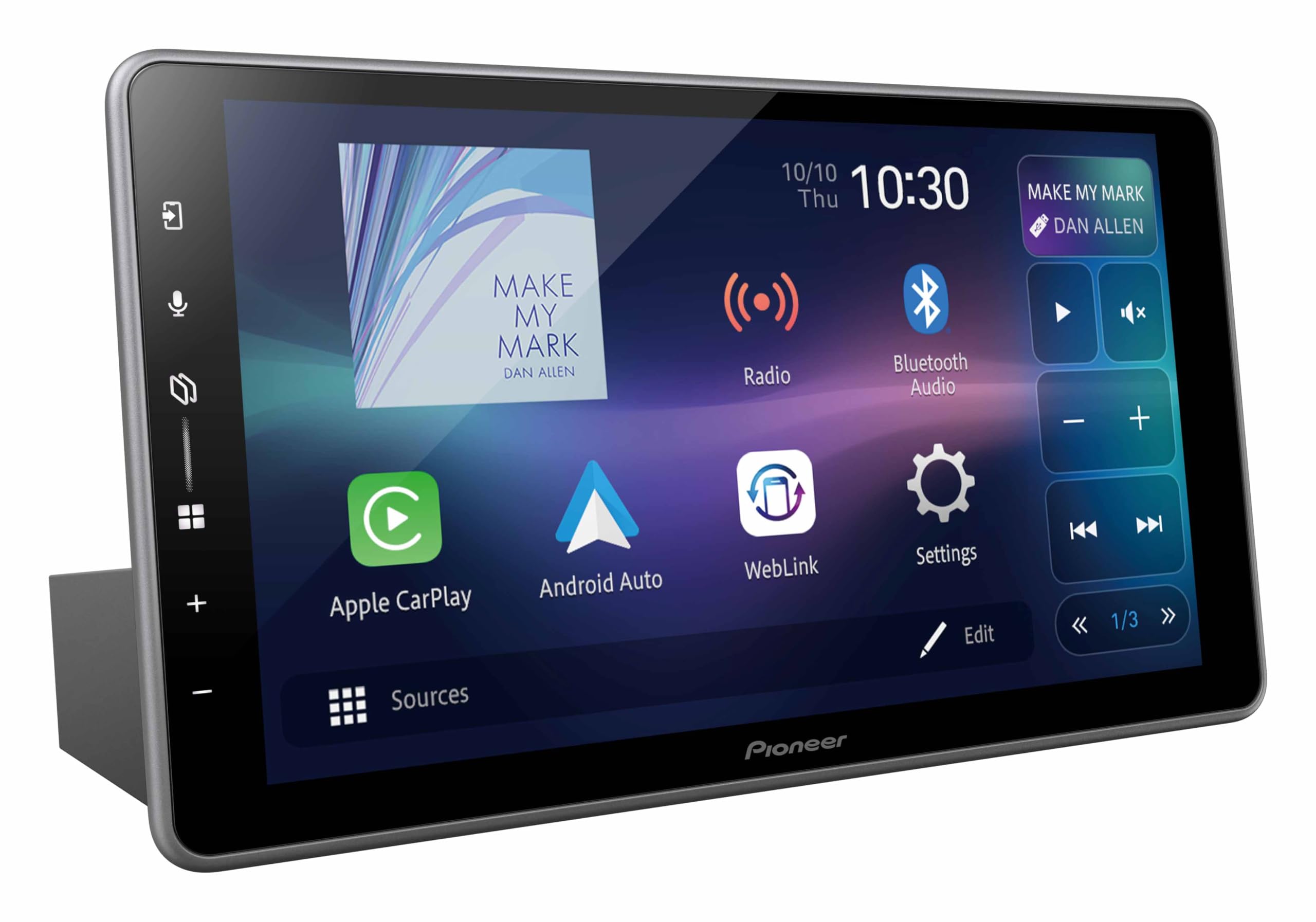 PioneerDMH-ZF7650BT 9" Floating AV Receiver with Wireless Apple CarPlay, Android Auto