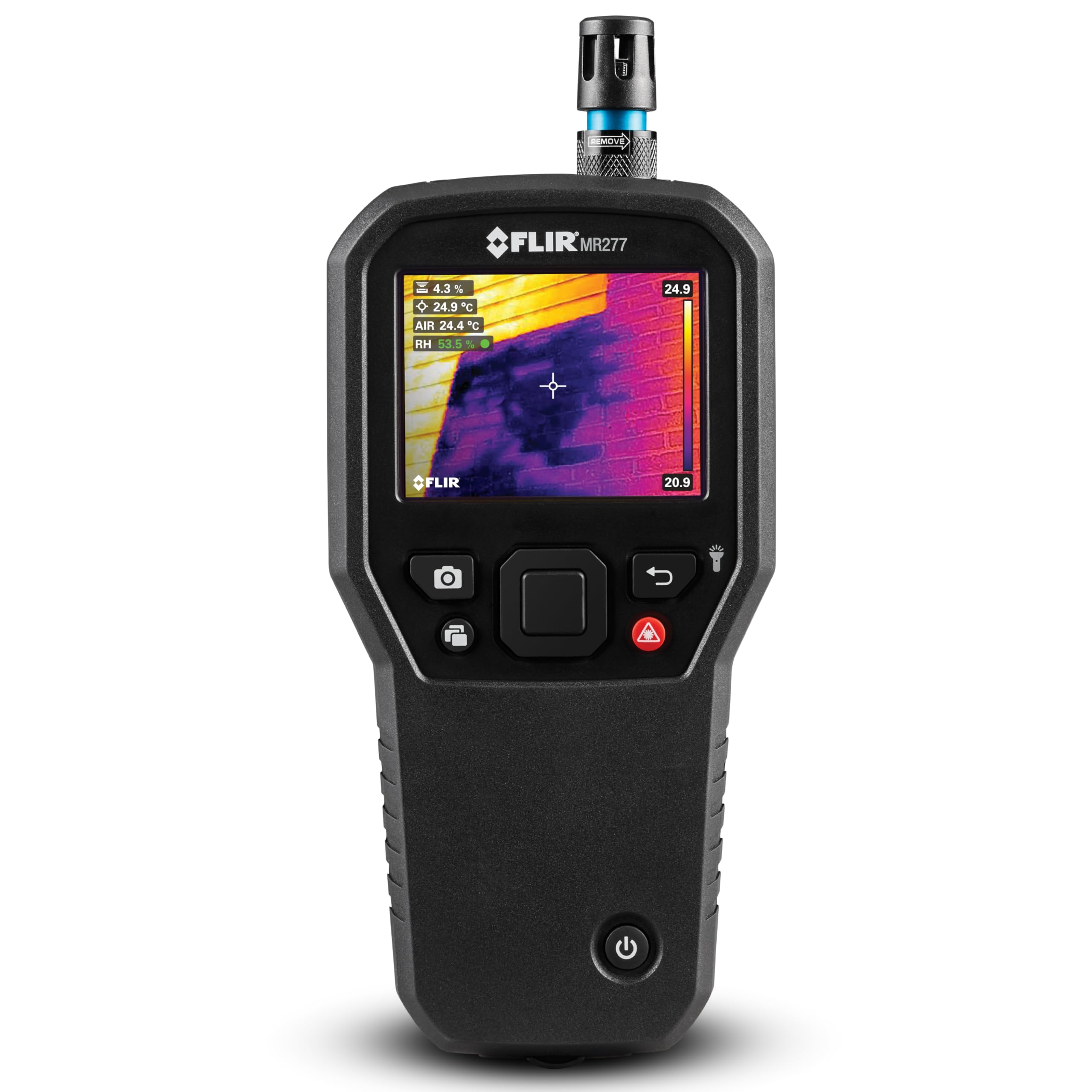 FLIR MR277 Moisture Meter, MSX IR Camera & Hygrometer for Building Inspection