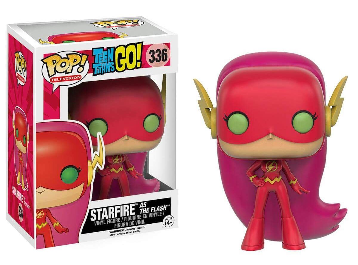 Funko POP Teen Titans GO Starfire as The Flash Exclusive 336 Vinyl Figure