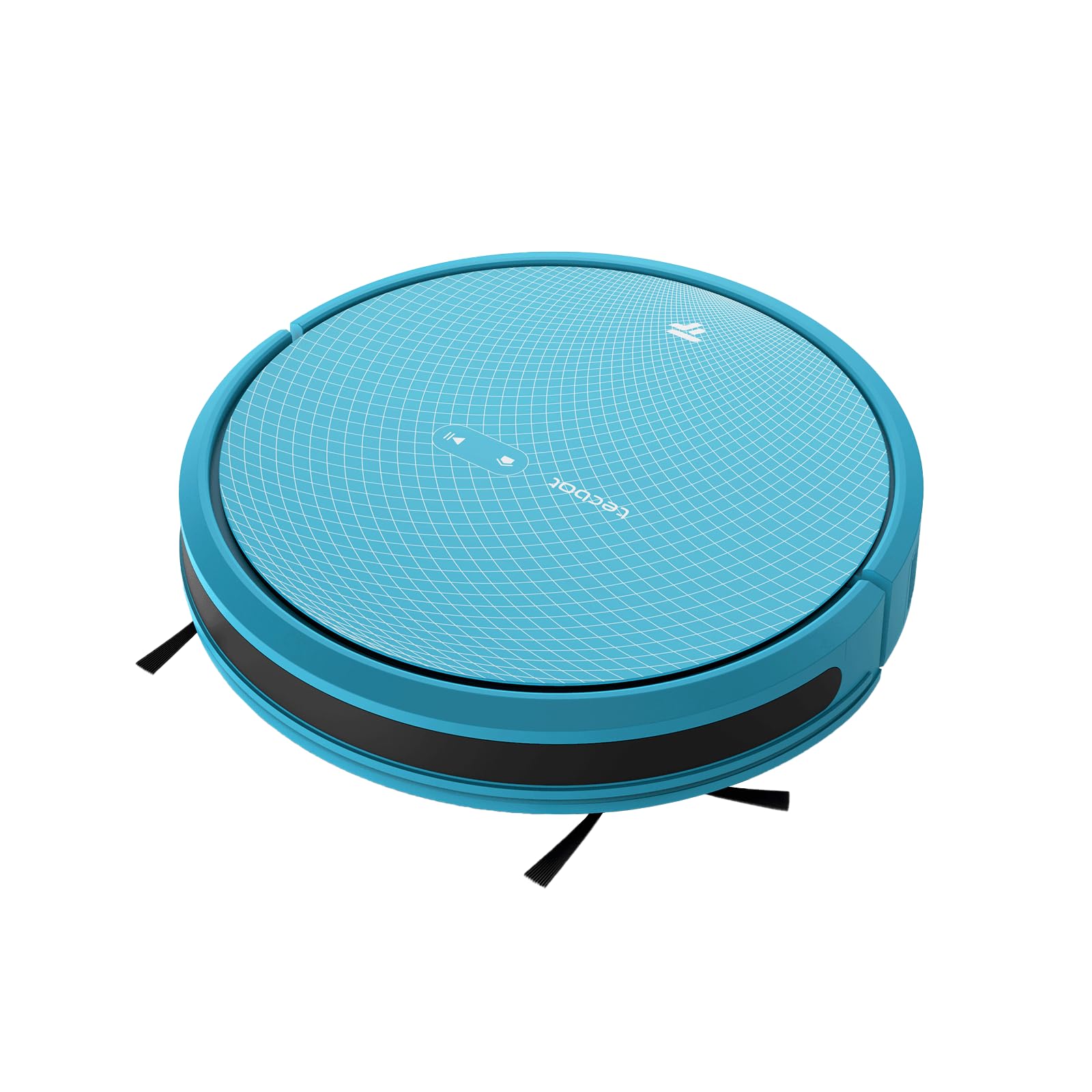 TECBOTS1Pro Robot Vacuum Cleaner; Smart Vacuuming & Mopping; 3000pa Suction; 25W; 14.4V; Gyroscope Navigation; App Control; Dual Anti-Collision System; Anti-drop Smart Protection; Touch keys (Blue)