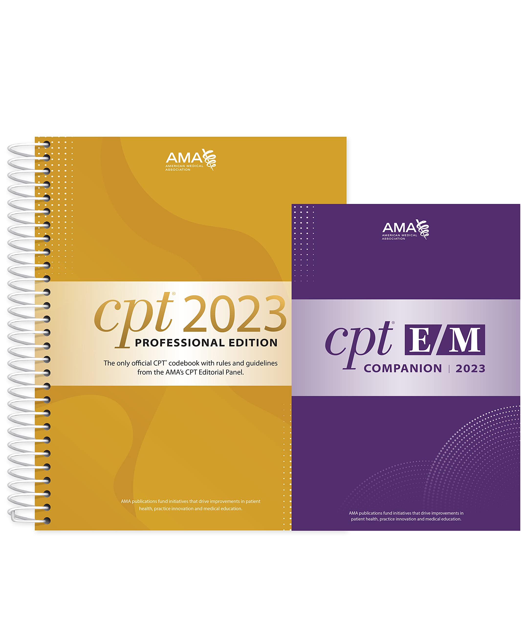 American Medical Association CPT Professional 2023 and E/M Companion 2023 Bundle