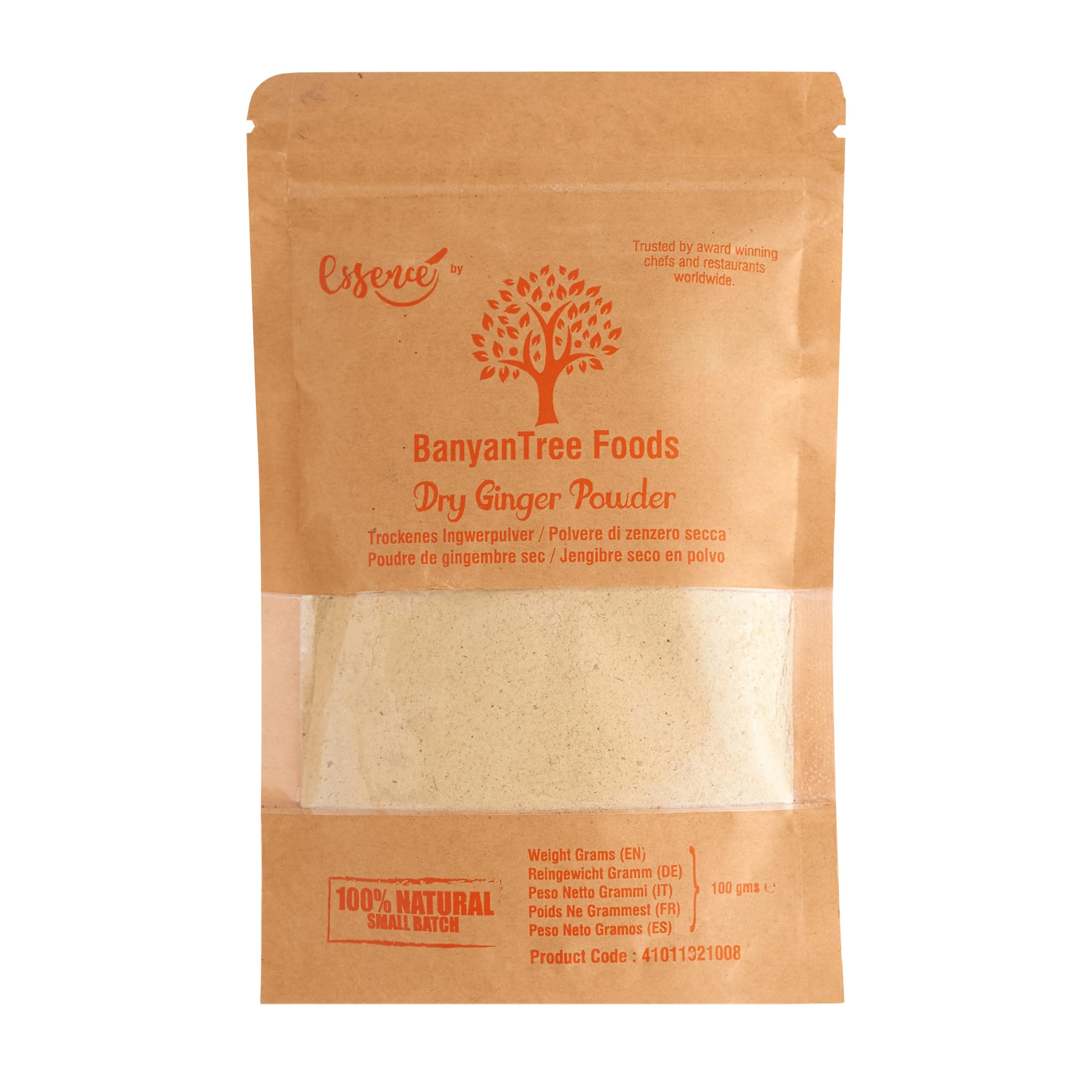 BanyanTree FoodsGinger Powder | Ground Ginger 100g ~ All Natural, Indian Origin | No Color | Vegan | Gluten Free