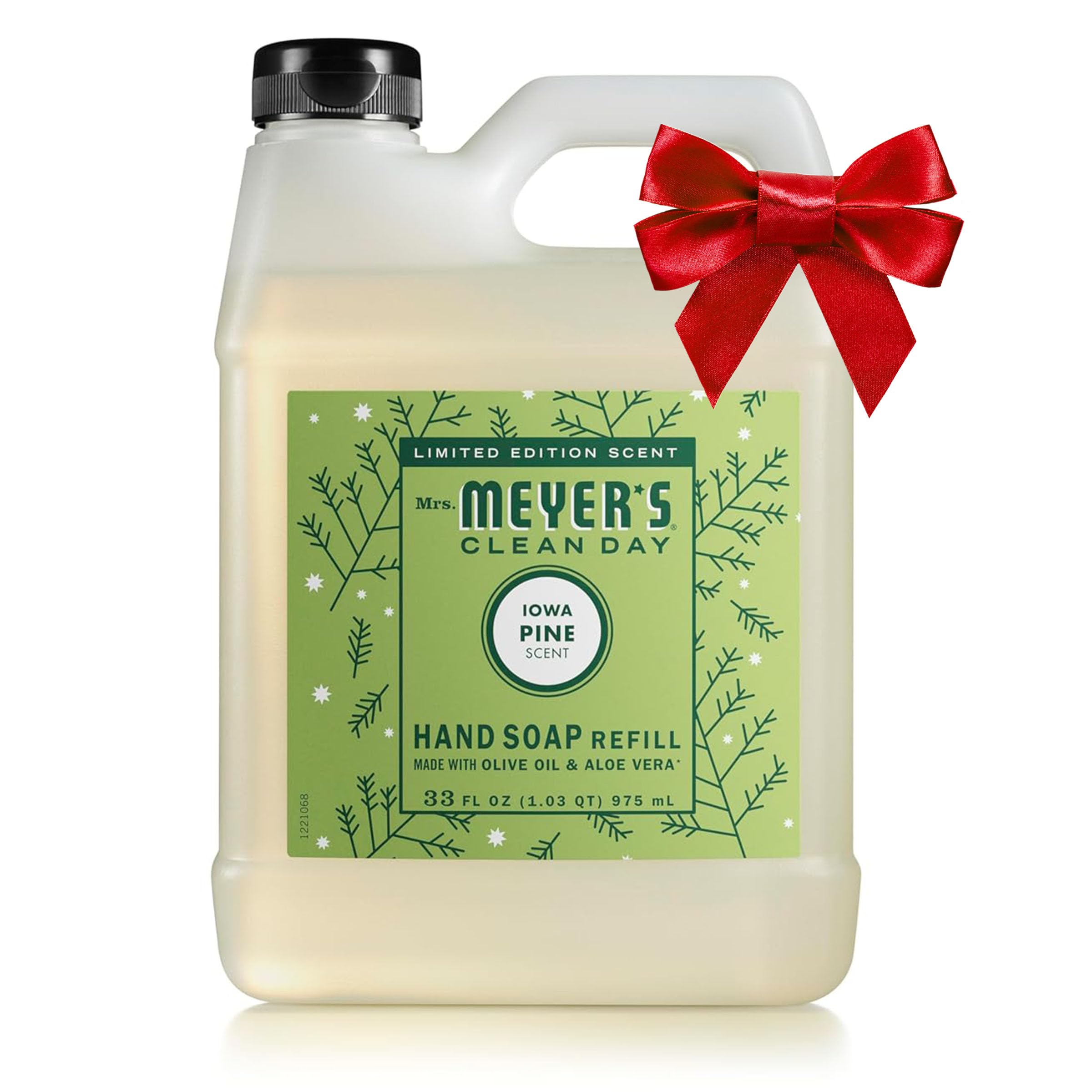 Mrs. MEYER'SCLEAN DAY Liquid Hand Soap Refill, Iowa Pine Scent, 33 Ounce Bottle