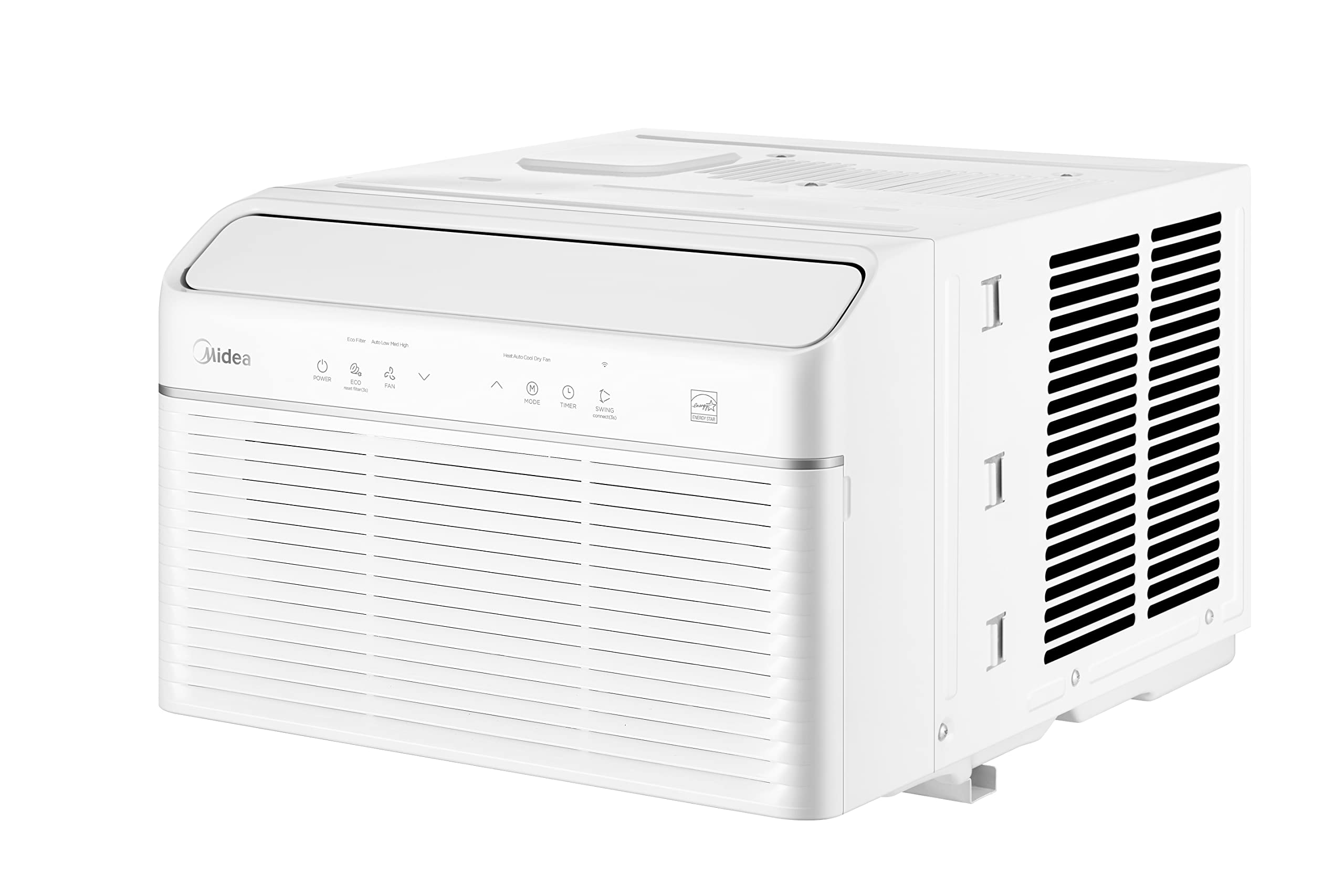 Midea 12000 BTU Smart Inverter Air Conditioner Window Unit with Heat ...