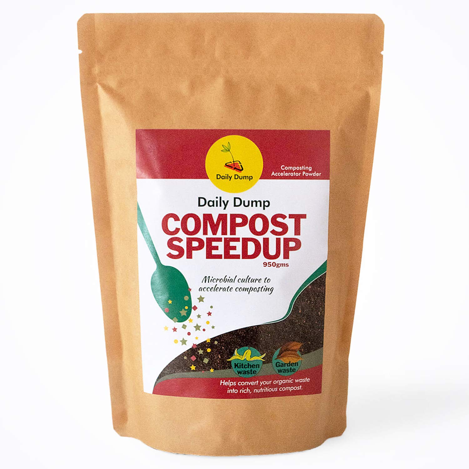 Daily Dump Compost Speedup 950gms (1kg) I Microbes for Accelerated Quality Aerobic Composting I Prevents Foul Smell