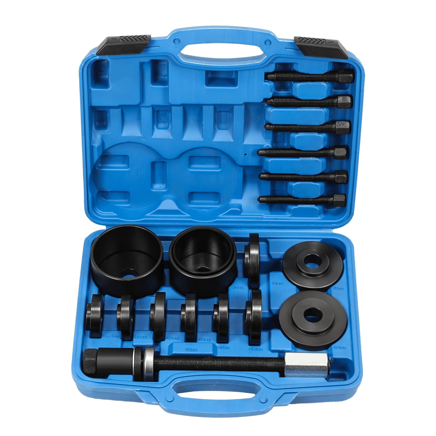 ACLONGFront Wheel Drive Bearing Puller,19PCS Front Wheel Hub Drive Bearing Removal Install Adapter Puller Pulley Service Tool Kit for Cars Vans