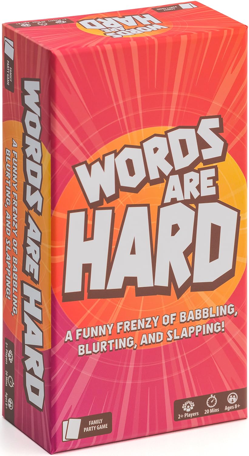 Words are Hard – Card Games – Family Games – for Kids 8 and up – Games for Adults – Family Game Night – Party Games - Travel Games