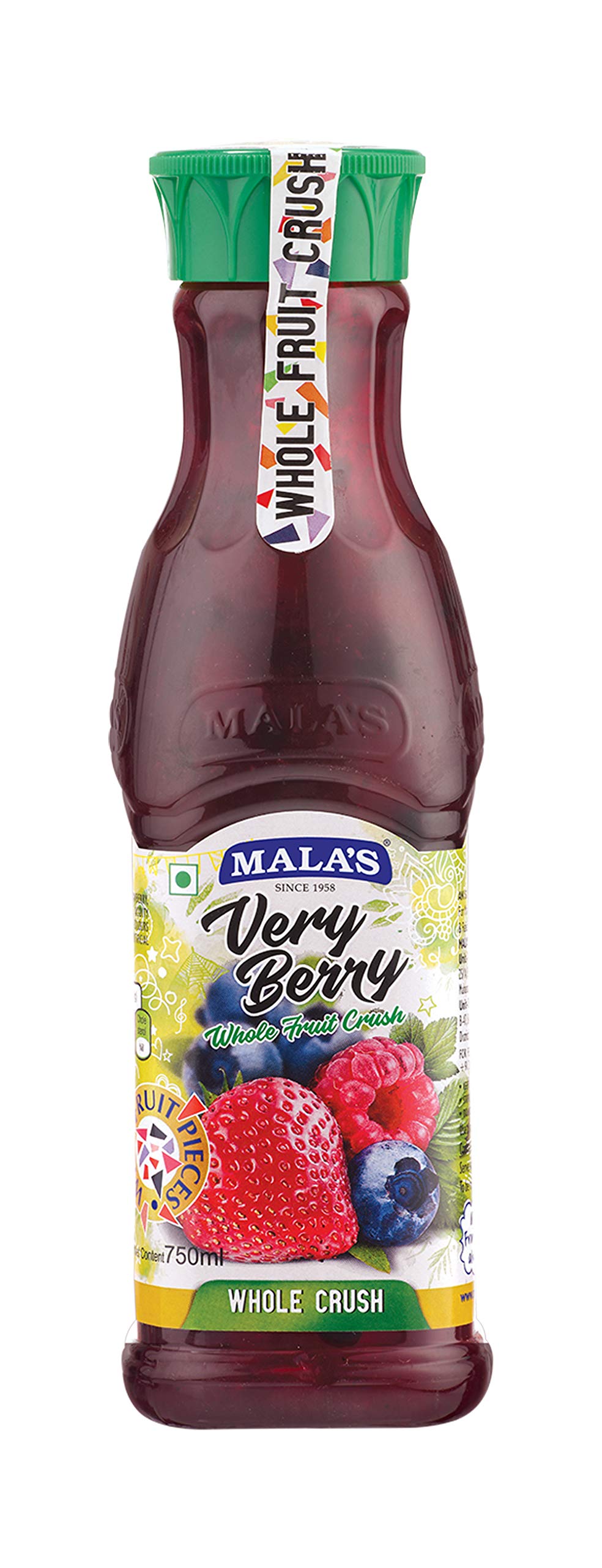 Mala's Whole Fruit Crush Veriberry, 750 Millilitre