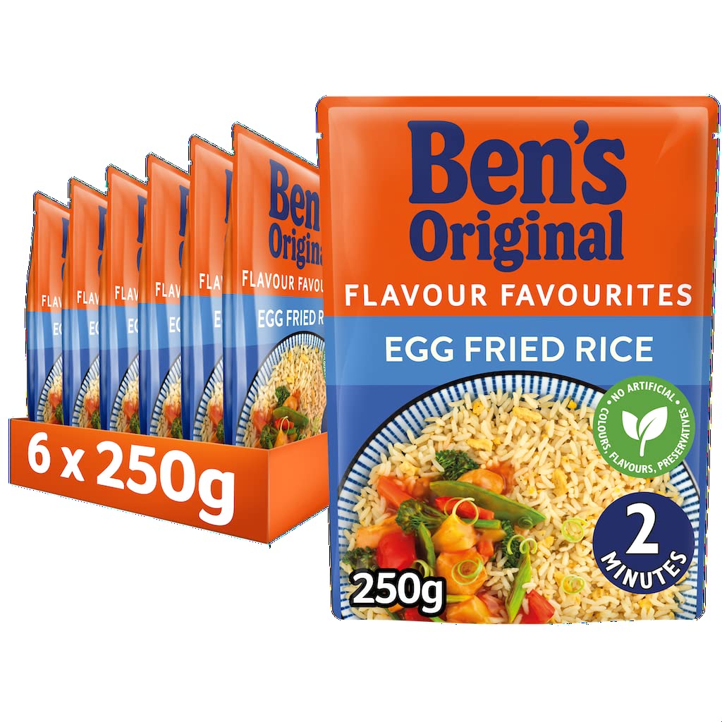 BEN'S ORIGINALEgg Fried Microwave Rice, Bulk Multipack 6 x 250g bags