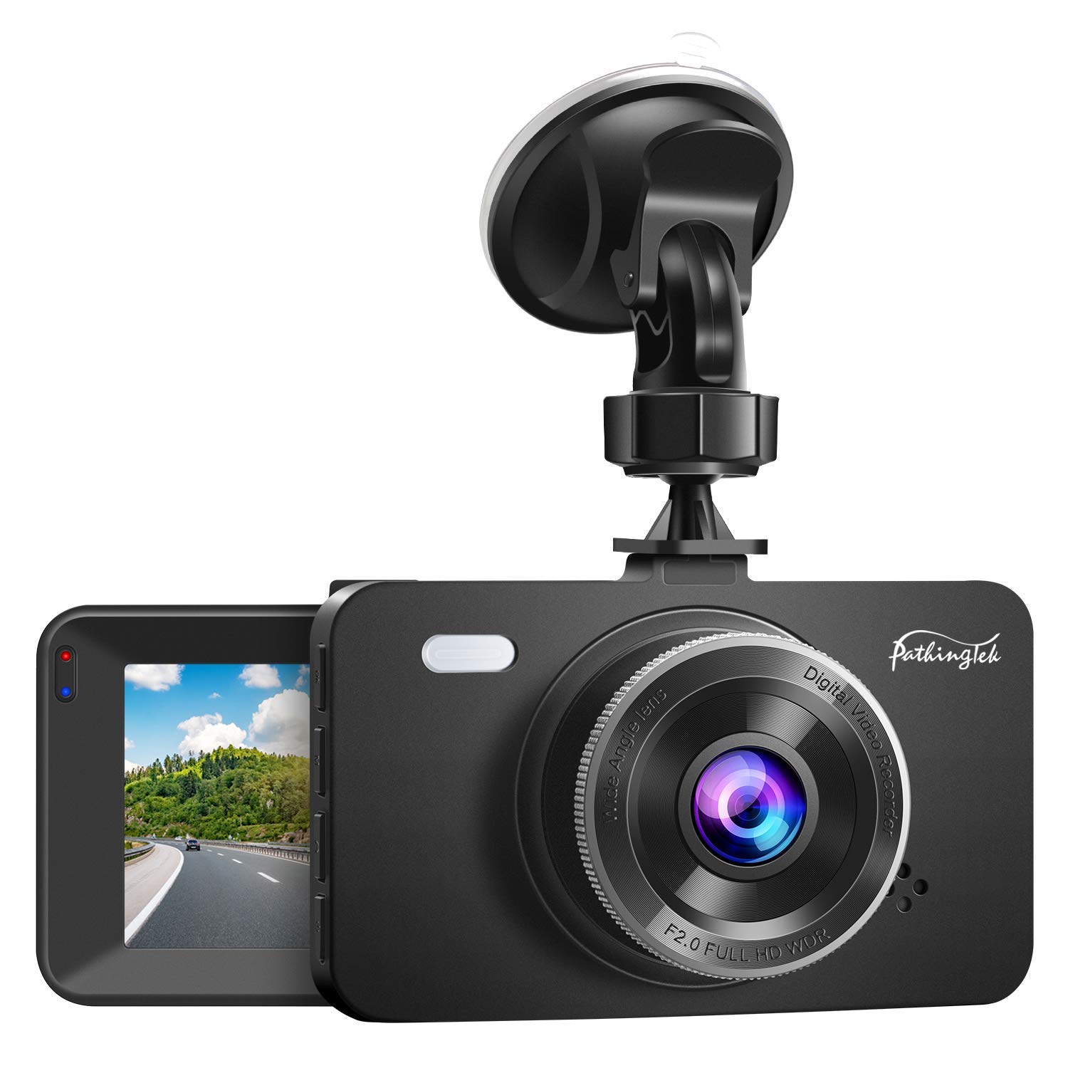 Dash Cam 1080P DVR Dashboard Camera Car Driving Recorder 3 Inch Driving Camera LCD Screen, 170°Wide Angle, WDR, G-Sensor, Loop Recording, Parking Monitor, Motion Detection