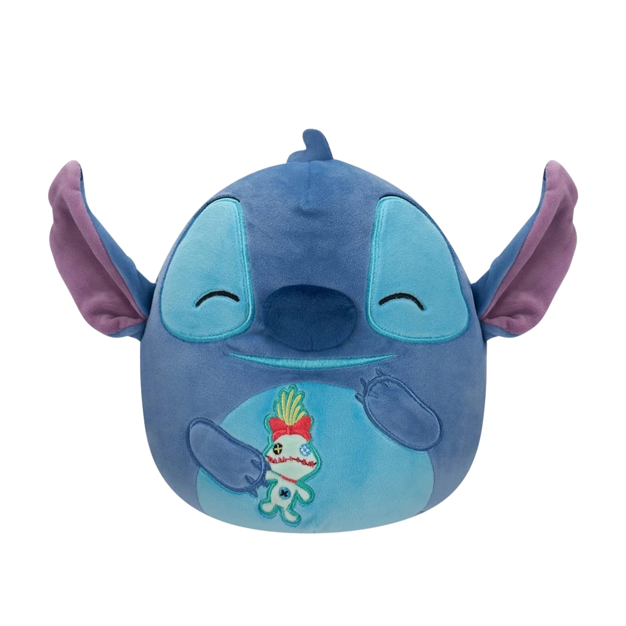 Squishmallows Original Disney 8 Inch Stitch with Scrump - Little Ultrasoft Official Jazwares Plush