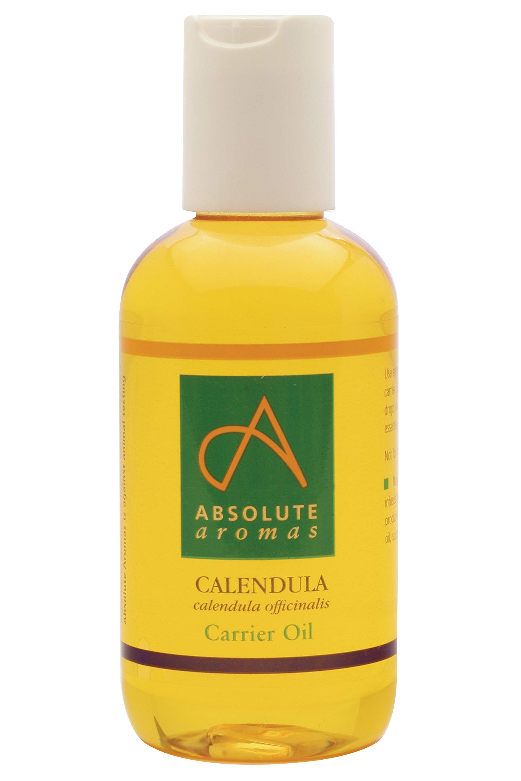 Absolute Aromas Calendula Infused Oil 50ml - Pure, Natural, Infused Calendula in Sesame Oil – Natural Moisturiser and Massage Oil for Skin, Hair and Nails