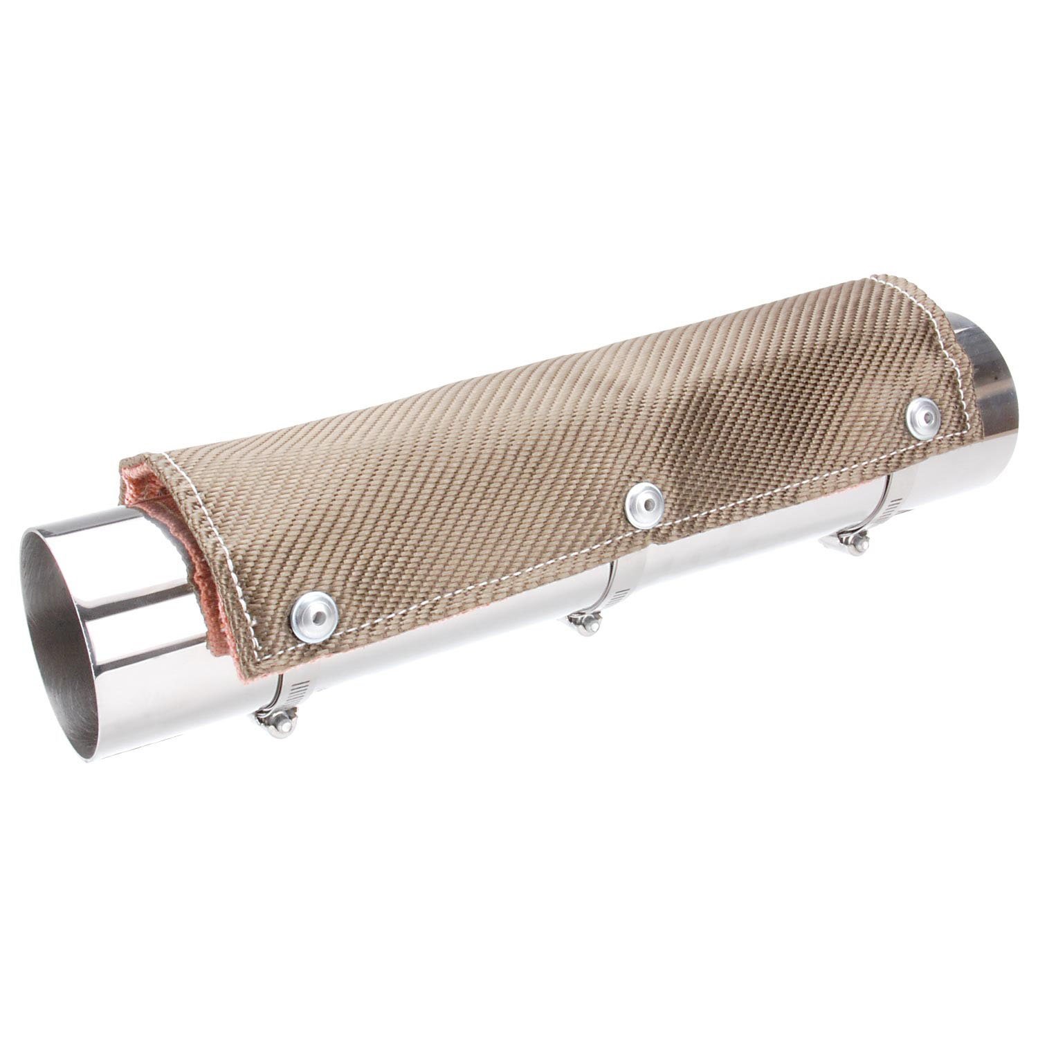 Design Engineering 010452 Titanium Pipe Shield - Exhaust Heat Shield, 6" x 3'