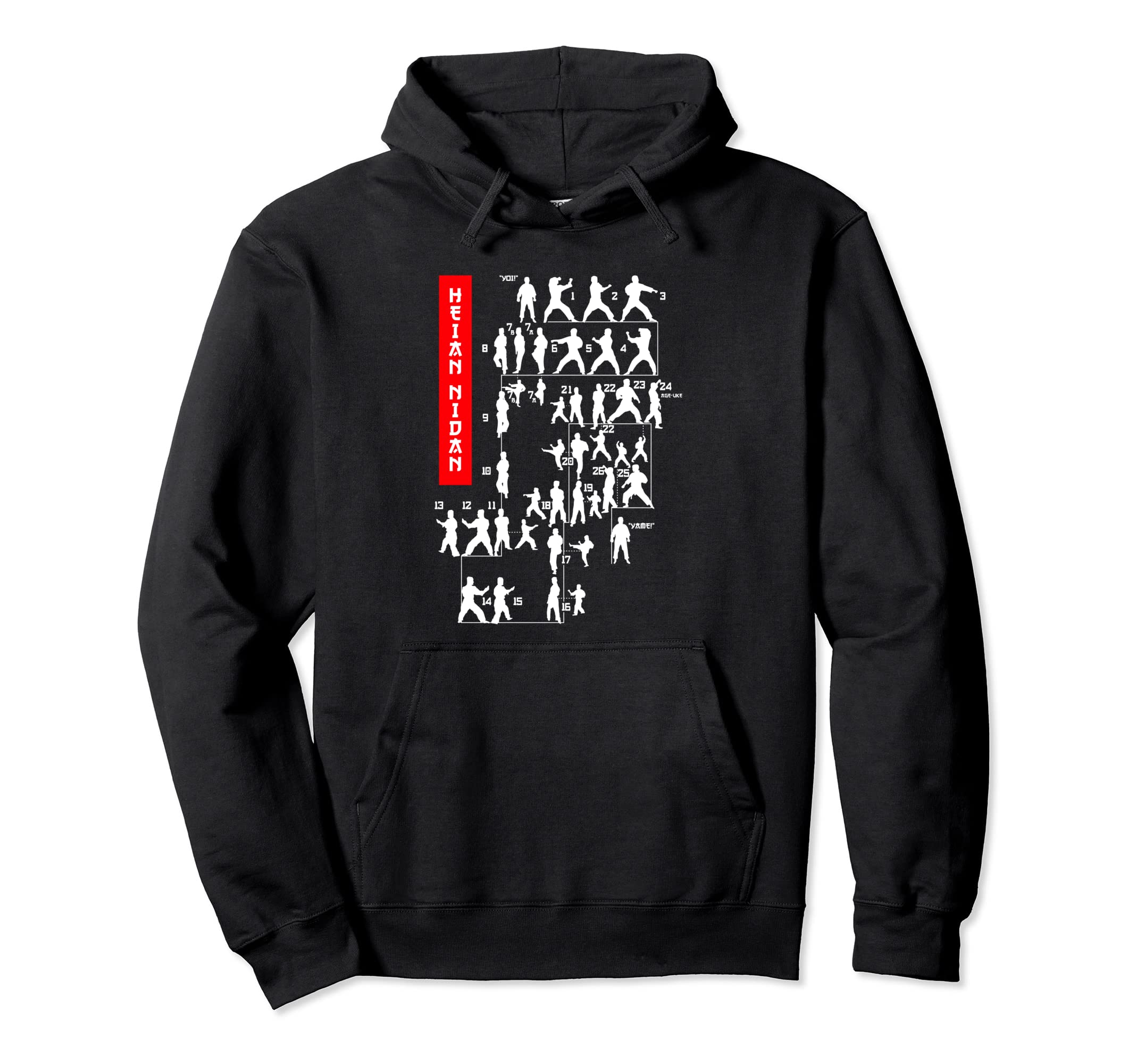 Shotokan Karate Heian Nidan Martial Arts Dojo Training Pullover Hoodie