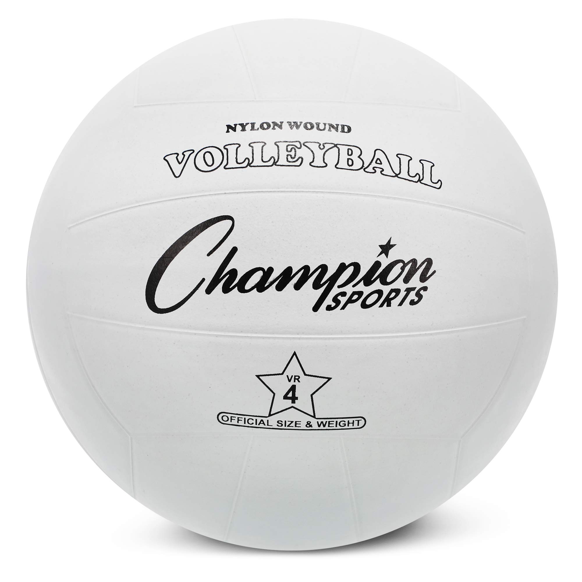 Champion Sports Rubber Volleyball, Official Size, for Indoor and Outdoor Use - Durable, Regulation Volleyballs for Beginners, Competitive, Recreational Play - Mutiple Styles