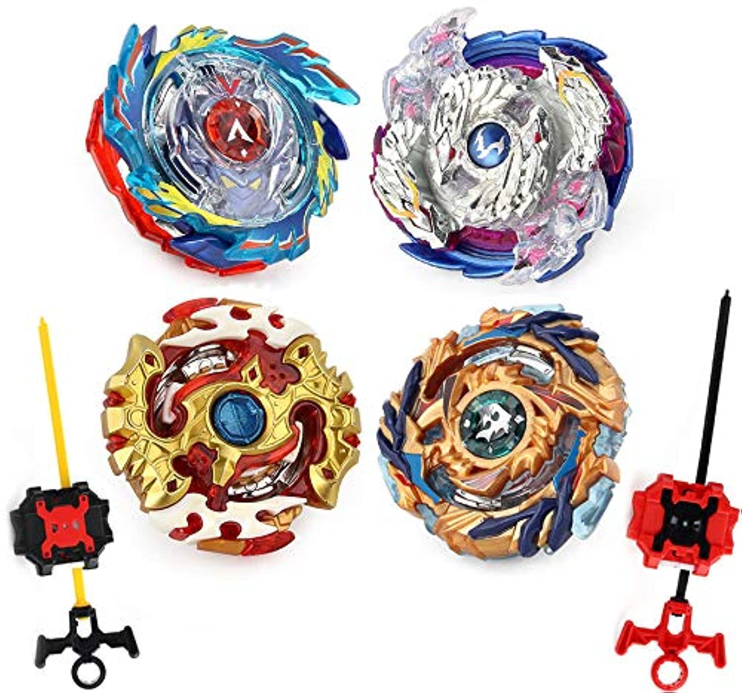 Bey Battle Gyro Burst Battle Evolution Metal Fusion Attack Set with 4D Launcher Grip and Arena