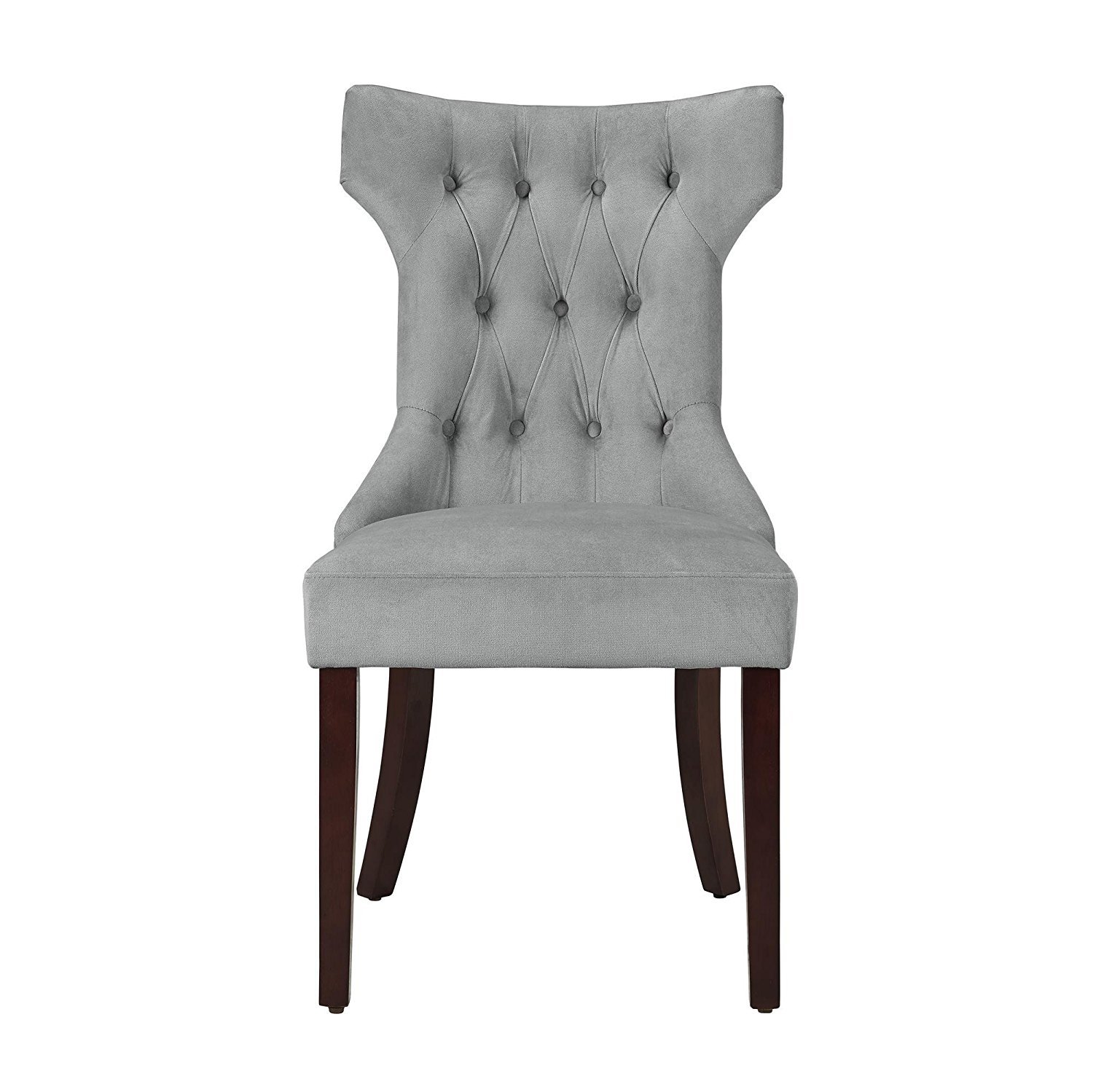 Dorel Living Clairborne Upholstered dining chair, set of 2, Gray