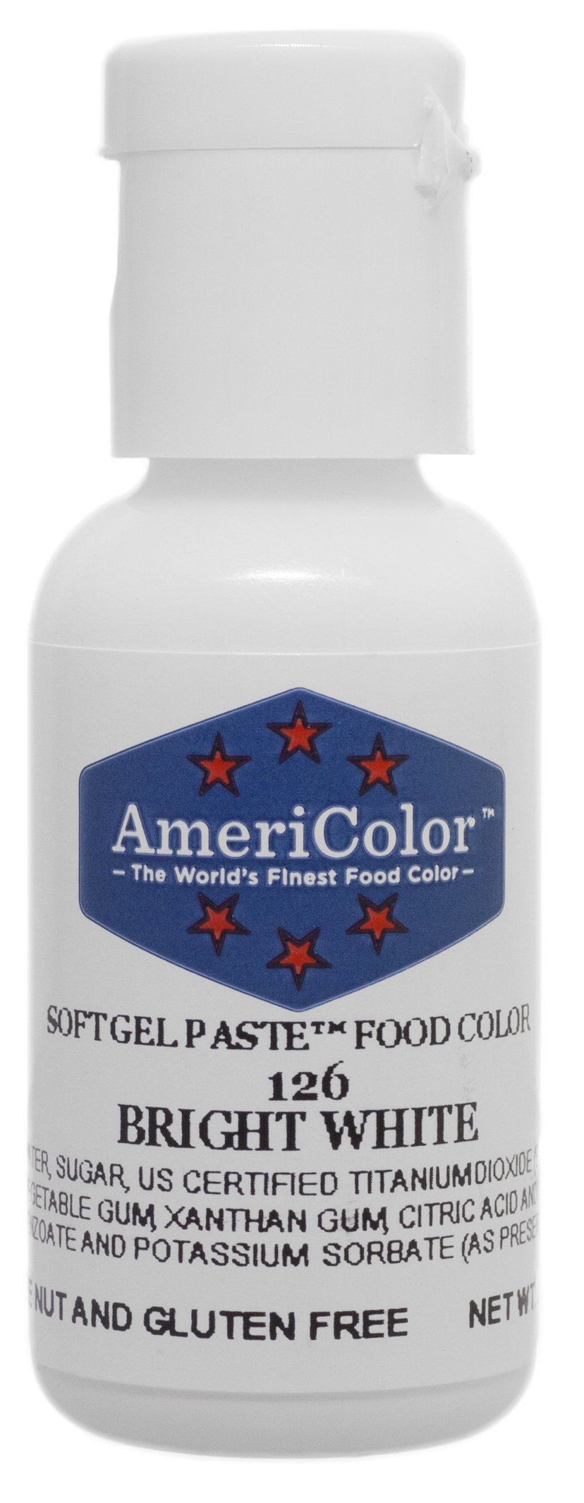 AmeriColorSoft Gel Paste Food Color, 75-Ounce, Bright White