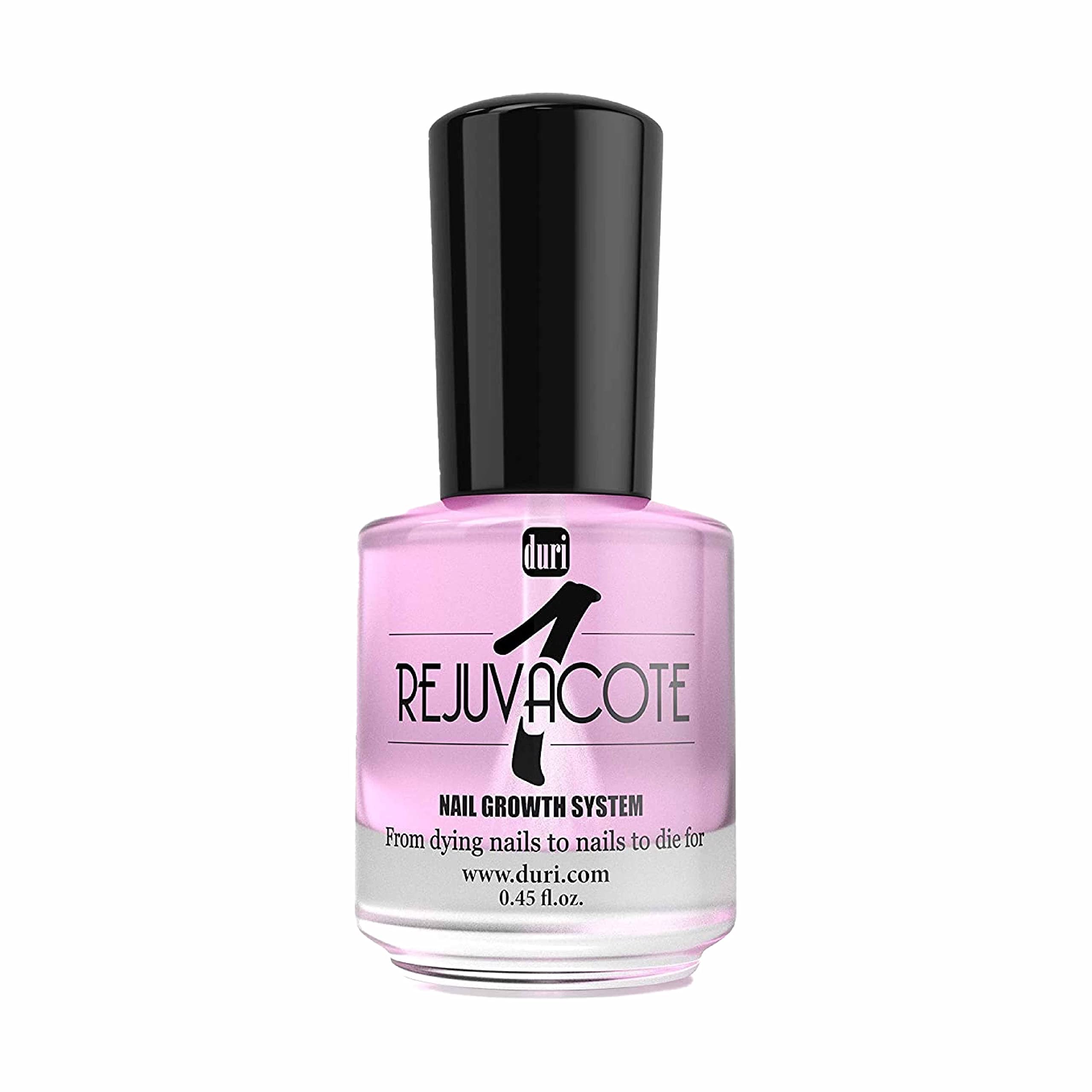 duriRejuvacote 1 Nail Growth System - Original Maximum Strength Formula - Nail Strengthener and Nail Growth - Base and Top Coat - 0.45 fl. oz.