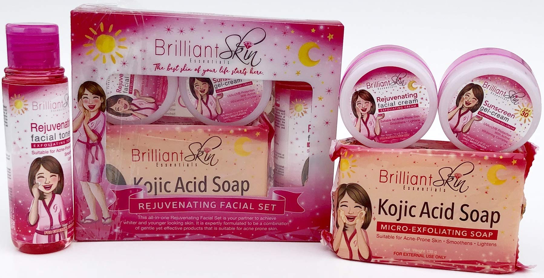 BRILLIANT SKIN ESSENTIALS Kojic Rejuvenating Facial Set