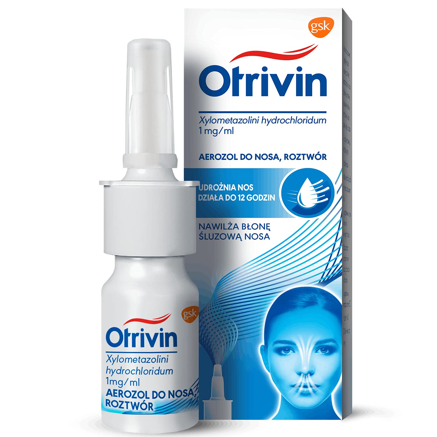 Otrivin 0.1% - Nasal Spray for Adults, 10 ml