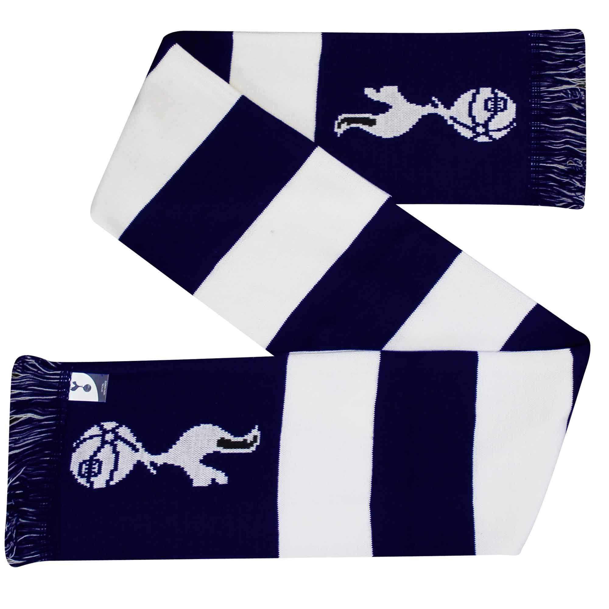 THFC Official Tottenham Football Crest Football Fans Bar Scarf (100% Acrylic)