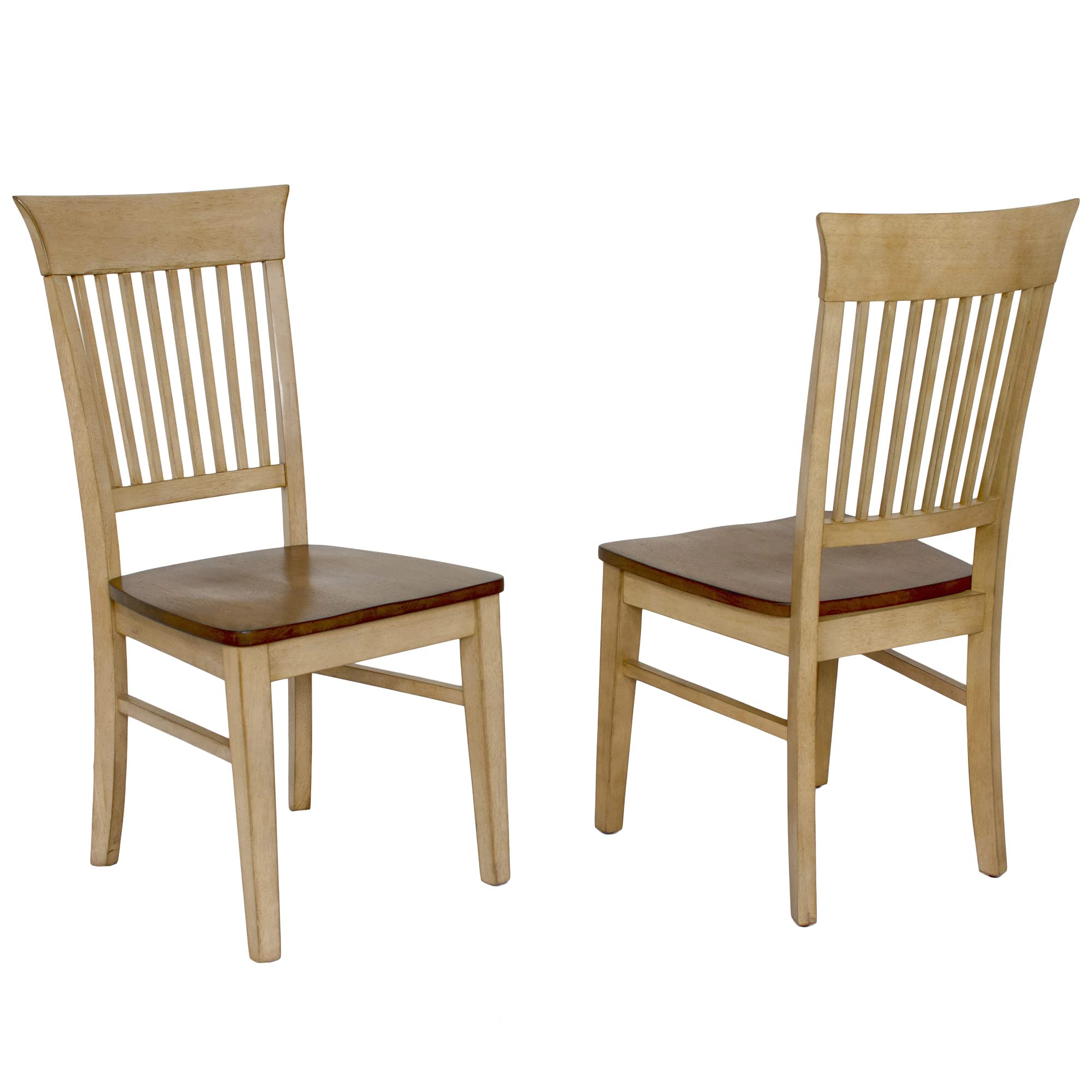 Sunset Trading Brook Fancy Slat Dining Chair, Set of 2