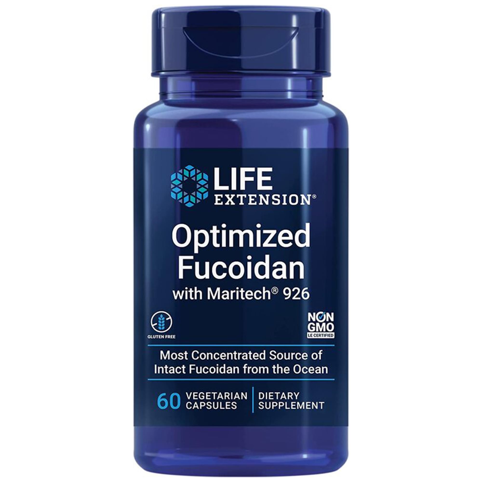 Life Extension Optimised Fucoidan with Maritech, Wakame Extract, 60 Vegan Capsules, Gluten Free, Vegetarian, Soy Free, Non-GMO