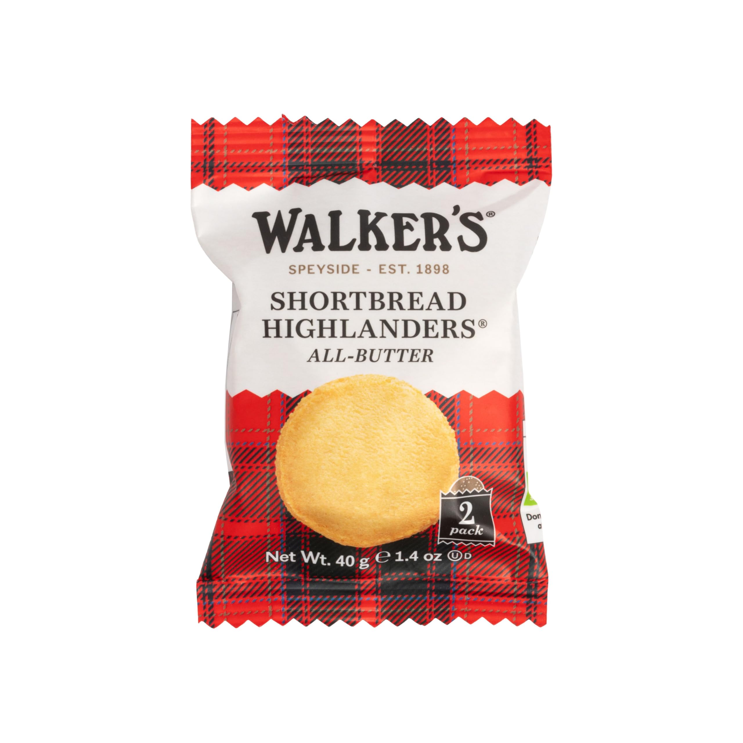 Walkers Pure Butter Shortbread Highlanders 40g