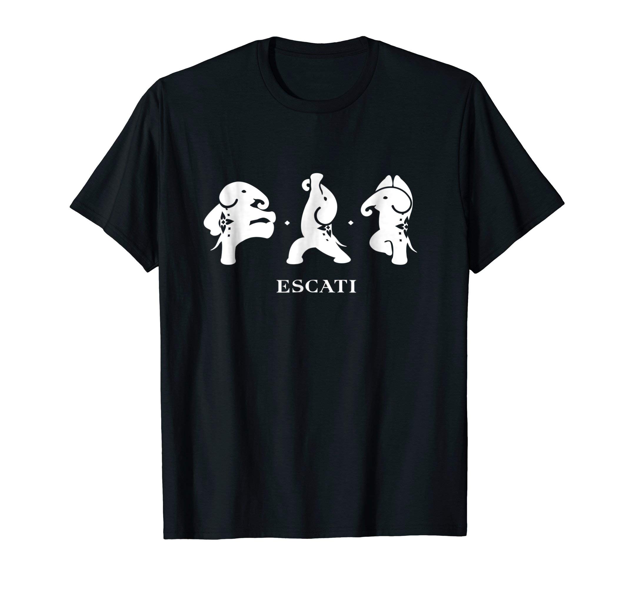 Escati The Elephant - Triple Yoga Pose T-Shirt