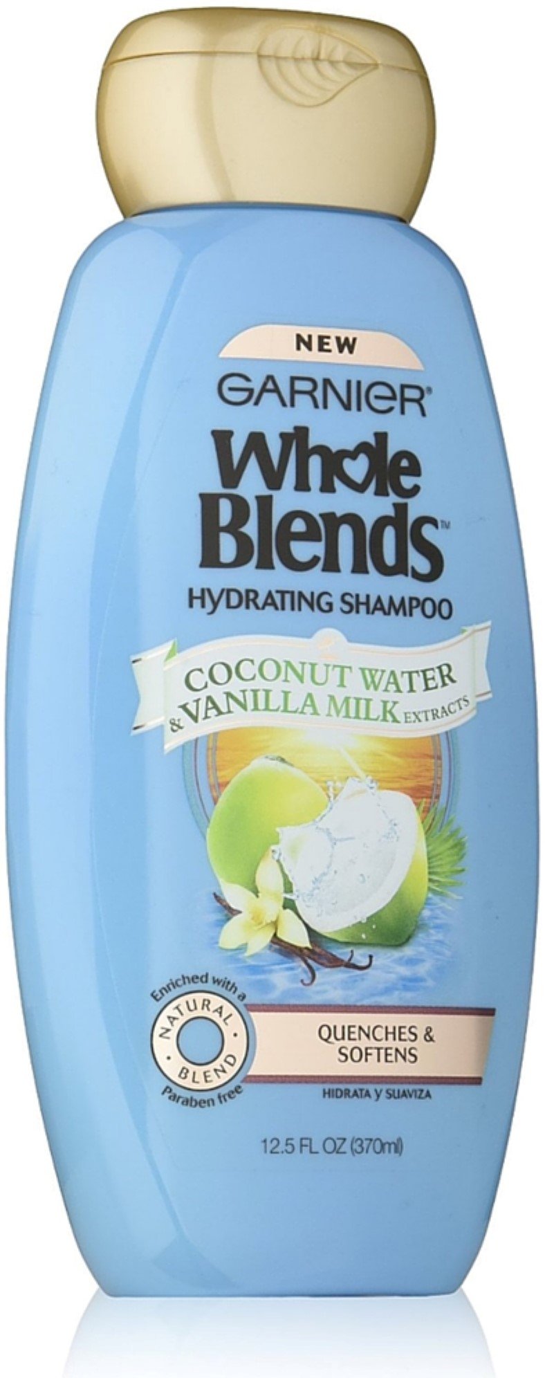 GarnierWhole Blends Hydrating Shampoo, Coconut Water & Vanilla Milk Extracts 12.50 oz ( Pack of 2)