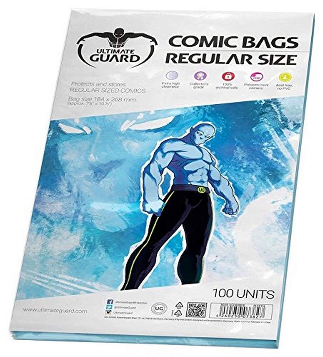 Ultimate Guard Comic Bags (Regular, Transparent)