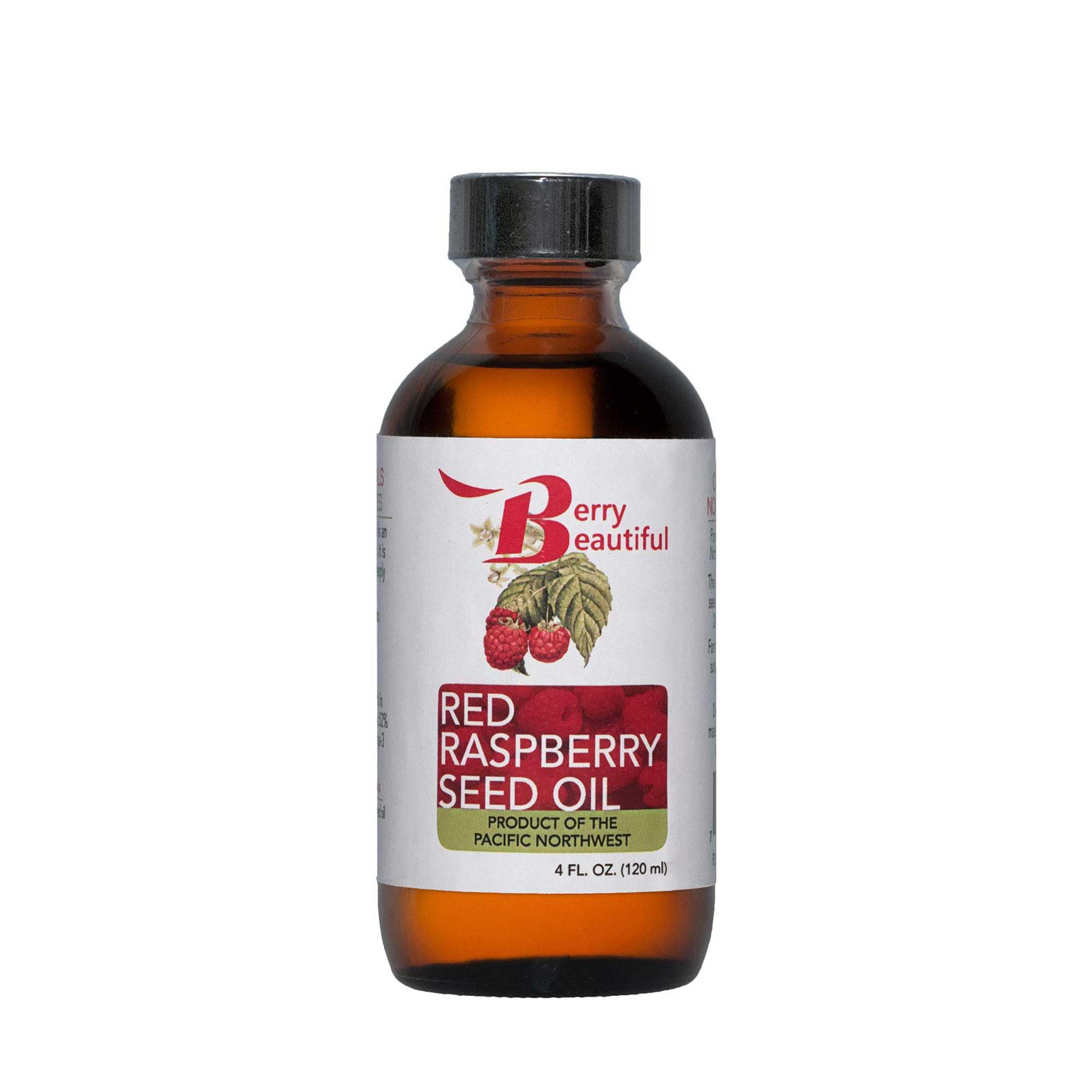 Berry Beautiful Red Raspberry Seed Oil - 4 fl oz - Cold-pressed from Raspberries grown by Northwest Berry Co-op farmers