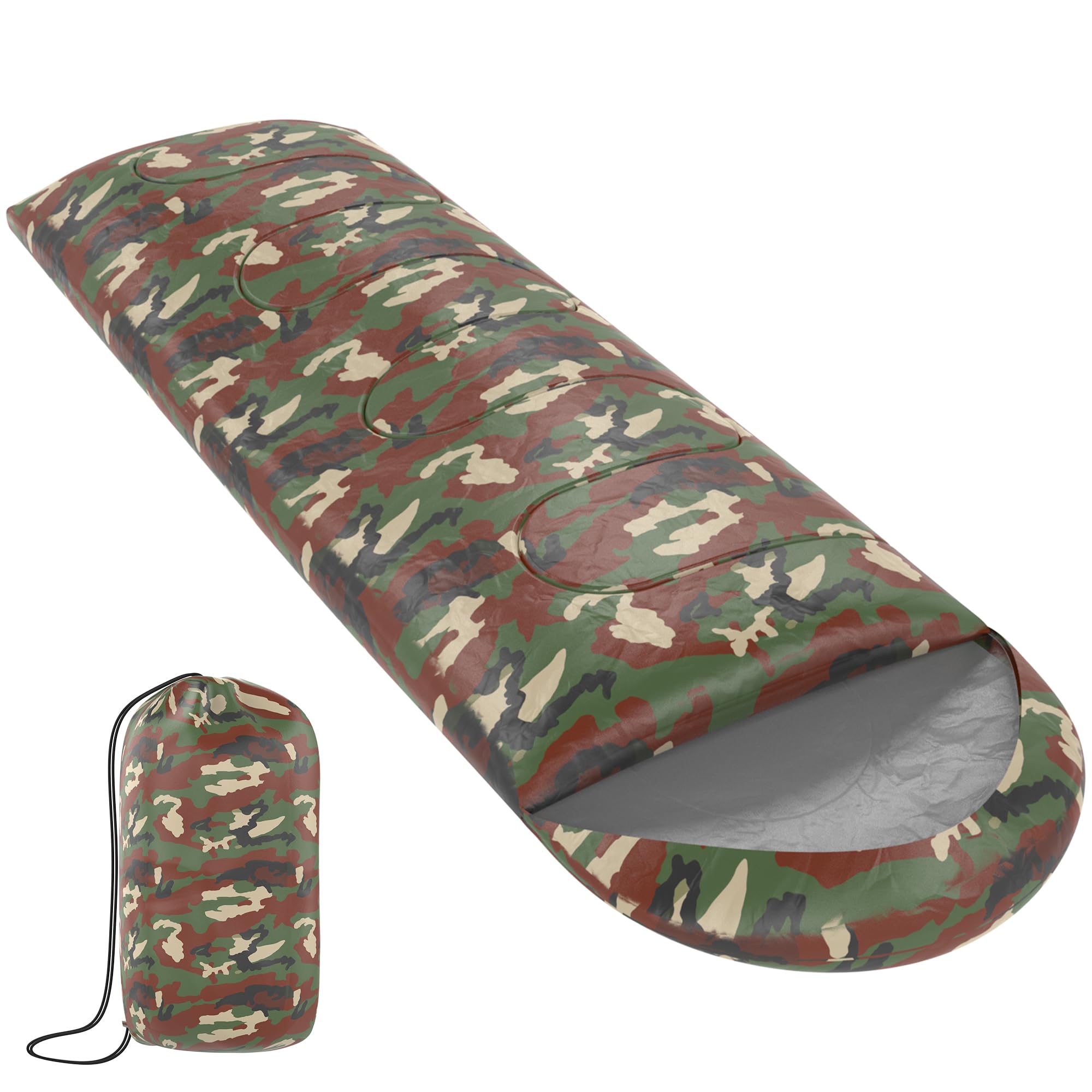 ZENO Sleeping Bag | Sleeping Bags For Adults | Waterproof & Lightweight | 3 Season Sleeping Bag | Includes Lightweight Carry Bag | Ideal For Cold & Warm Weather | Comfort Padded