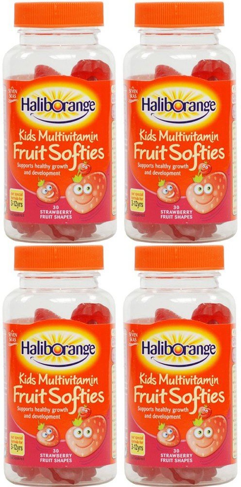 (4 Pack) - Haliborange - Fruit Softies Strawberry | 30's | 4 Pack Bundle